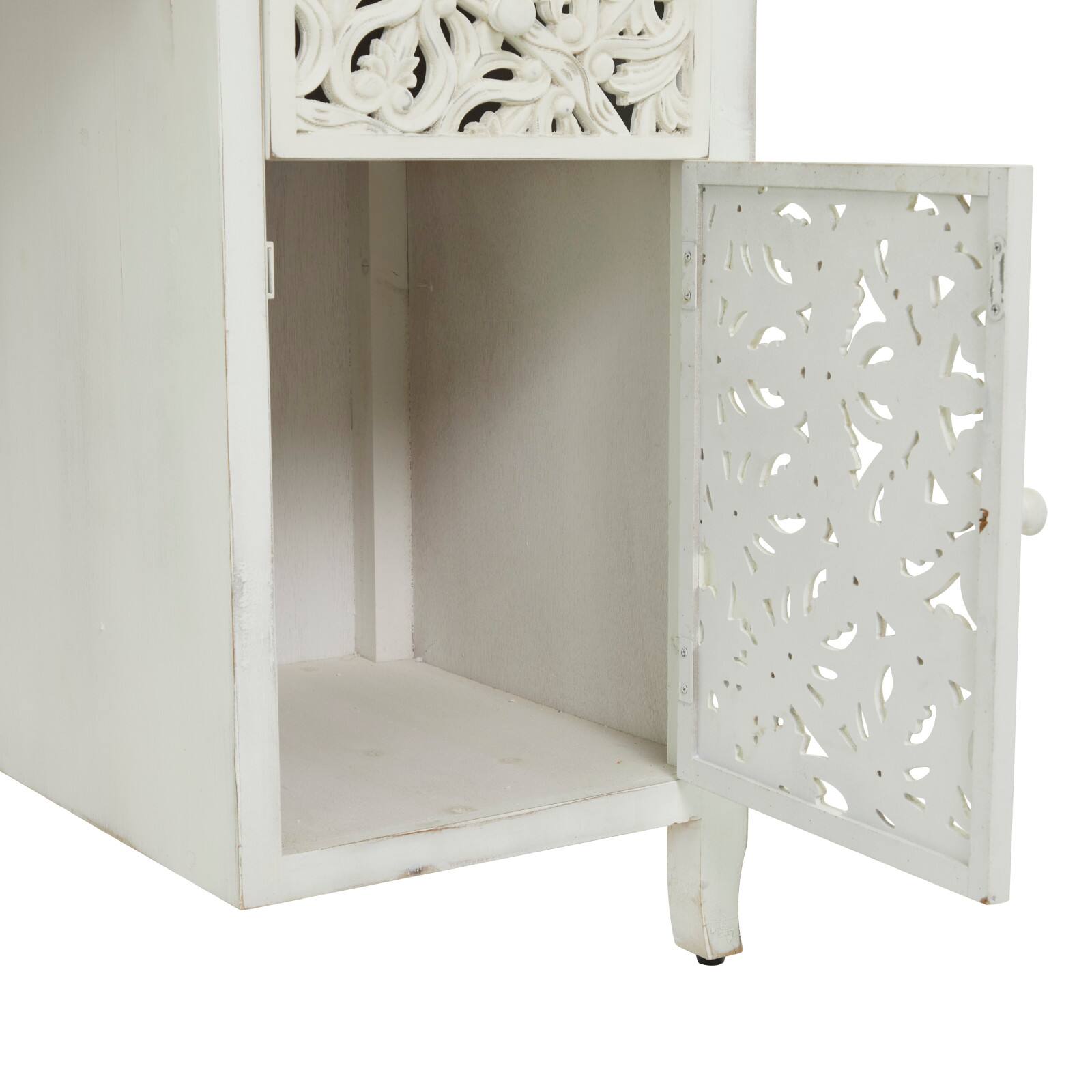 White Wood Traditional Desk 31" x 56" x 20"