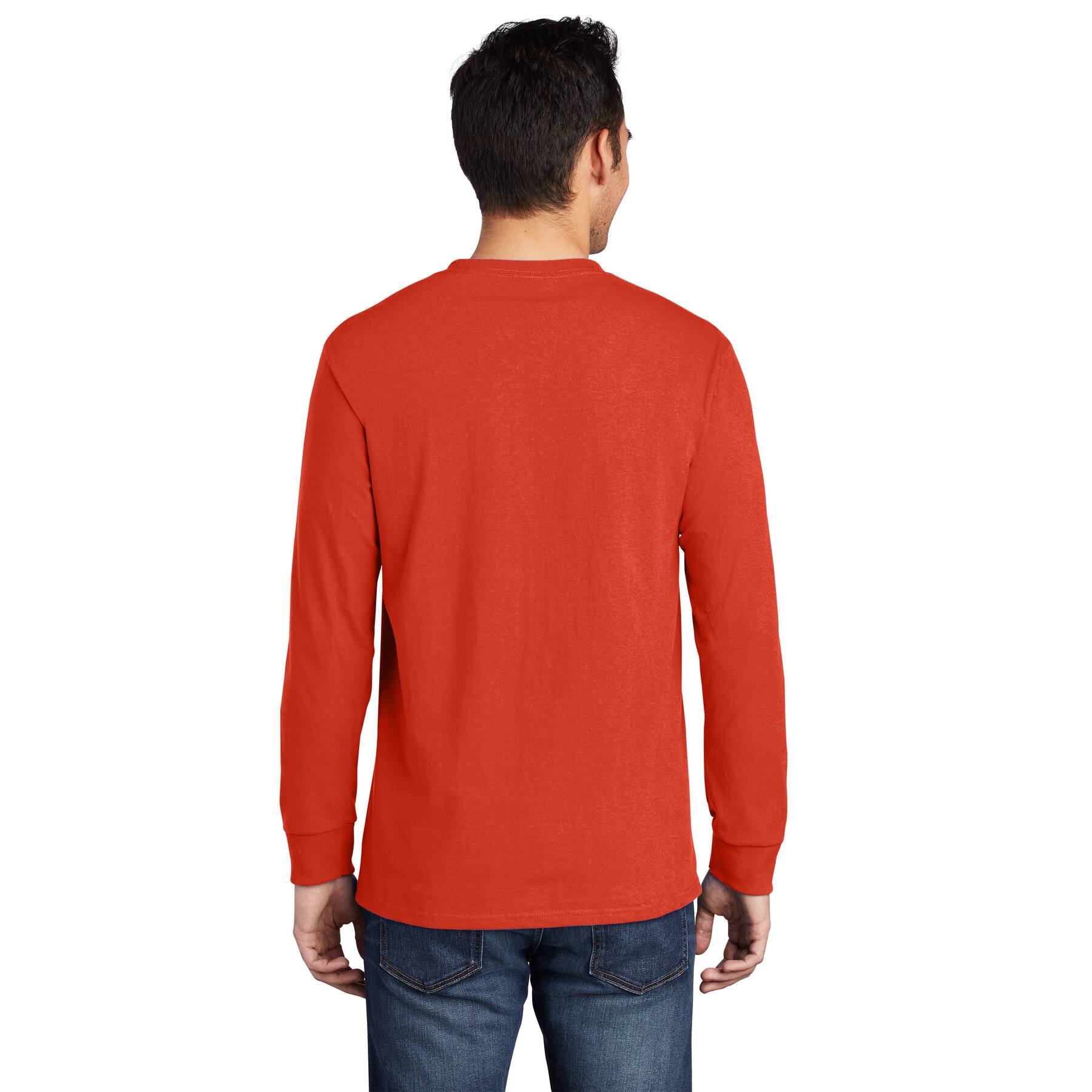 Port & Company® Long Sleeve Essential Pocket T-Shirt