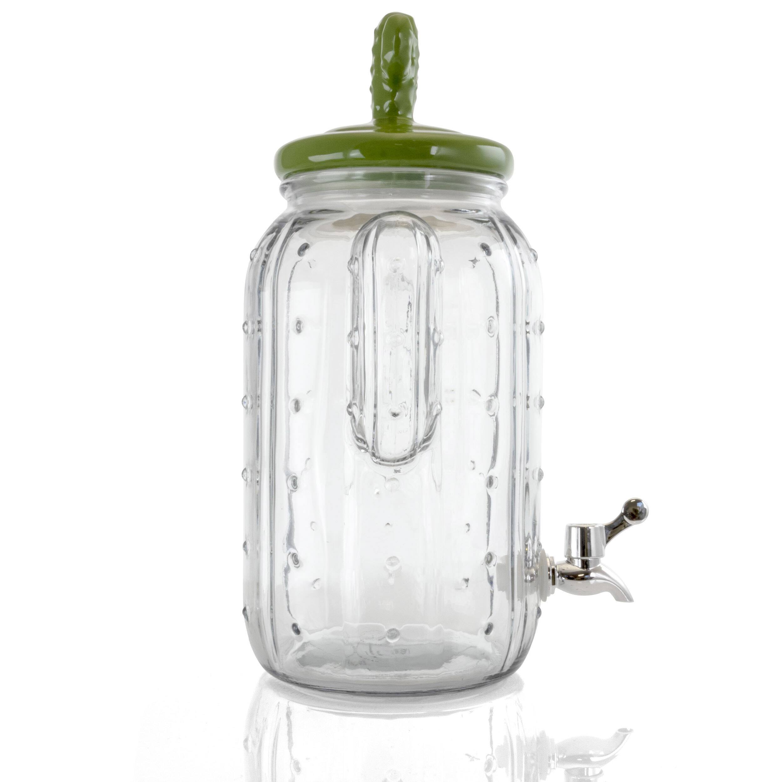 Gibson Home&#xAE; 1.3gal. Cactus Cooler Glass Drink Dispenser