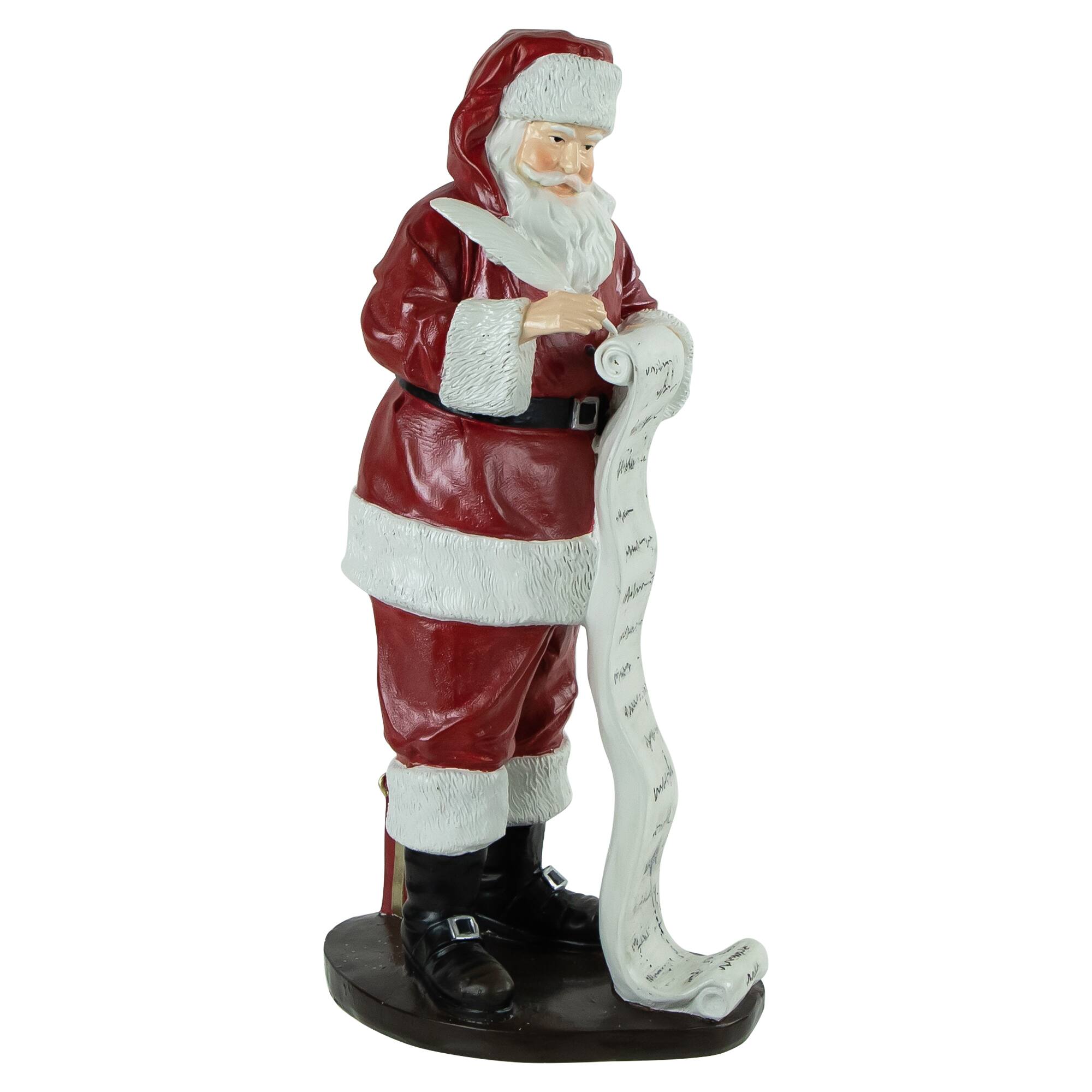14&#x22; Santa Claus with Naughty or Nice List Christmas Figure