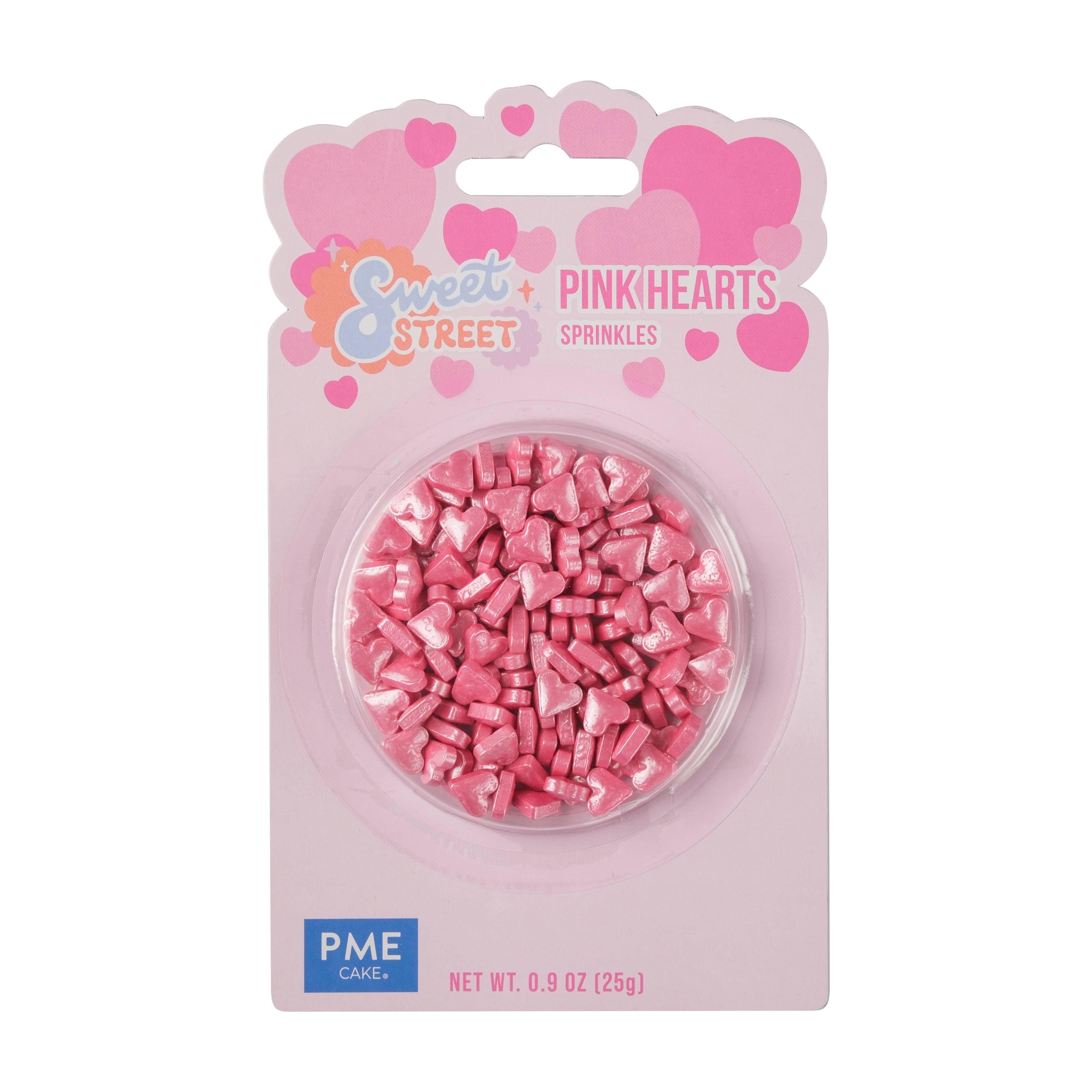 PME Cake Sweet Street™ Pink Hearts Sprinkles