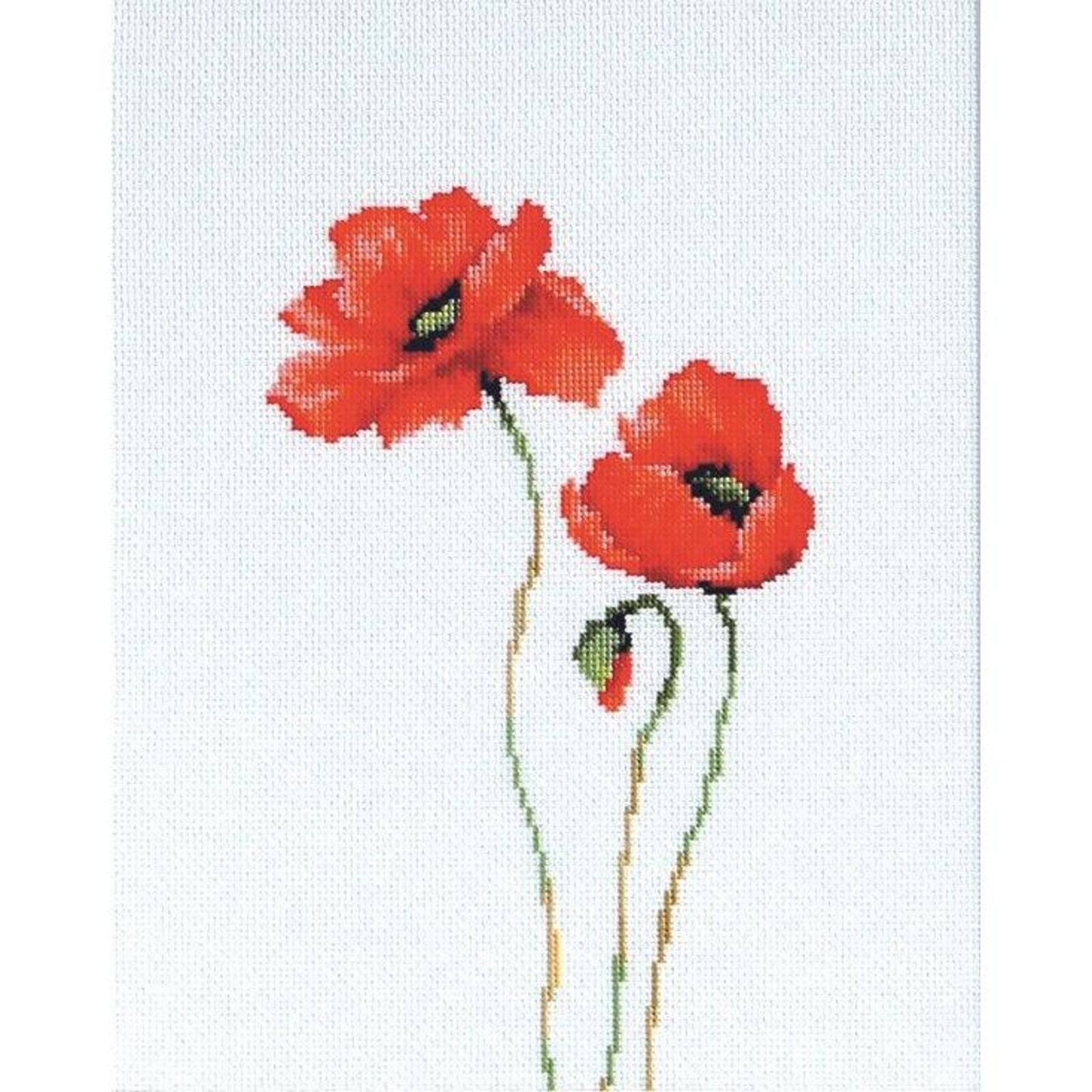 Luca-s Poppies Counted Cross Stitch Kit