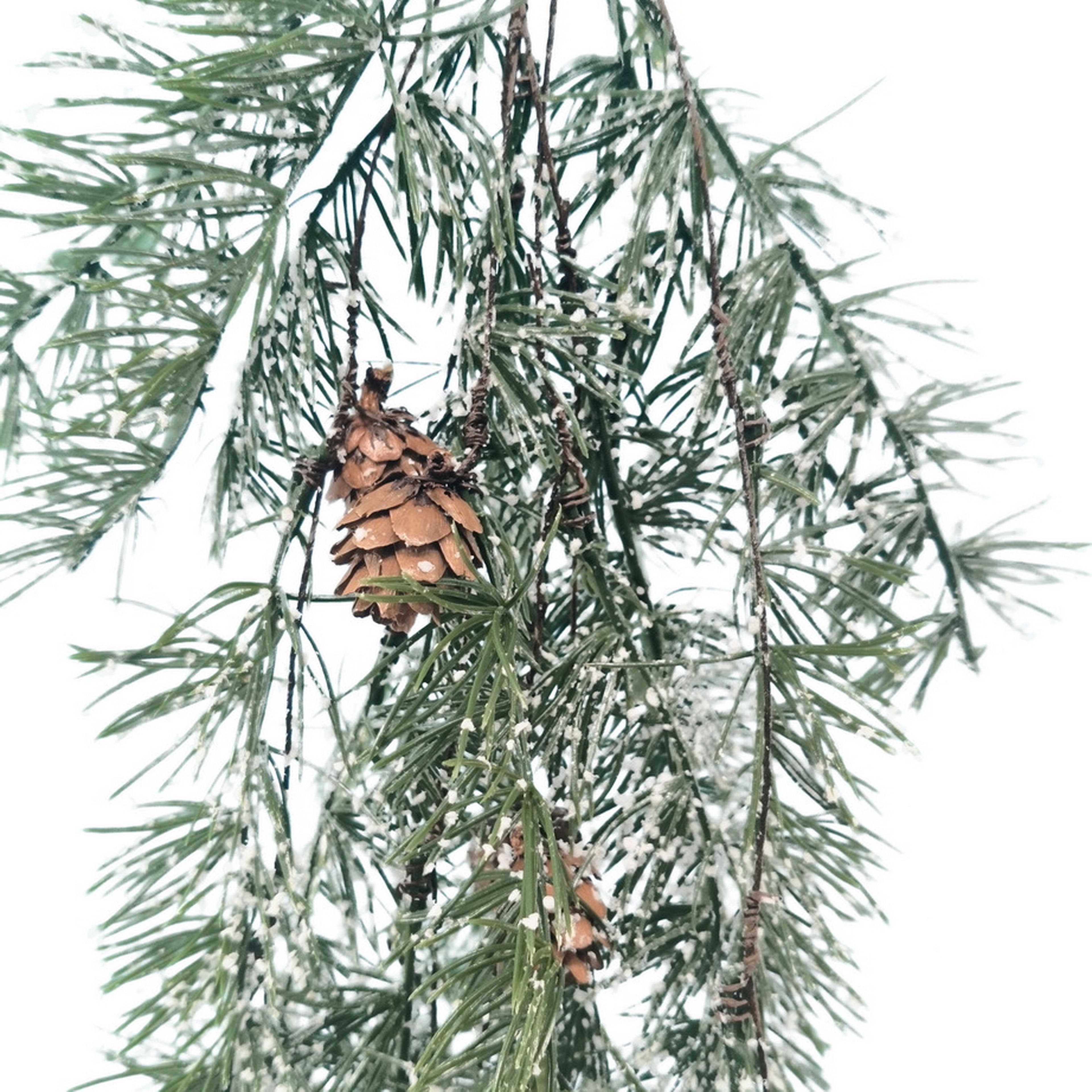 39&#x22; Hanging Snowy Greenery &#x26; Pinecone Stem by Ashland&#xAE;