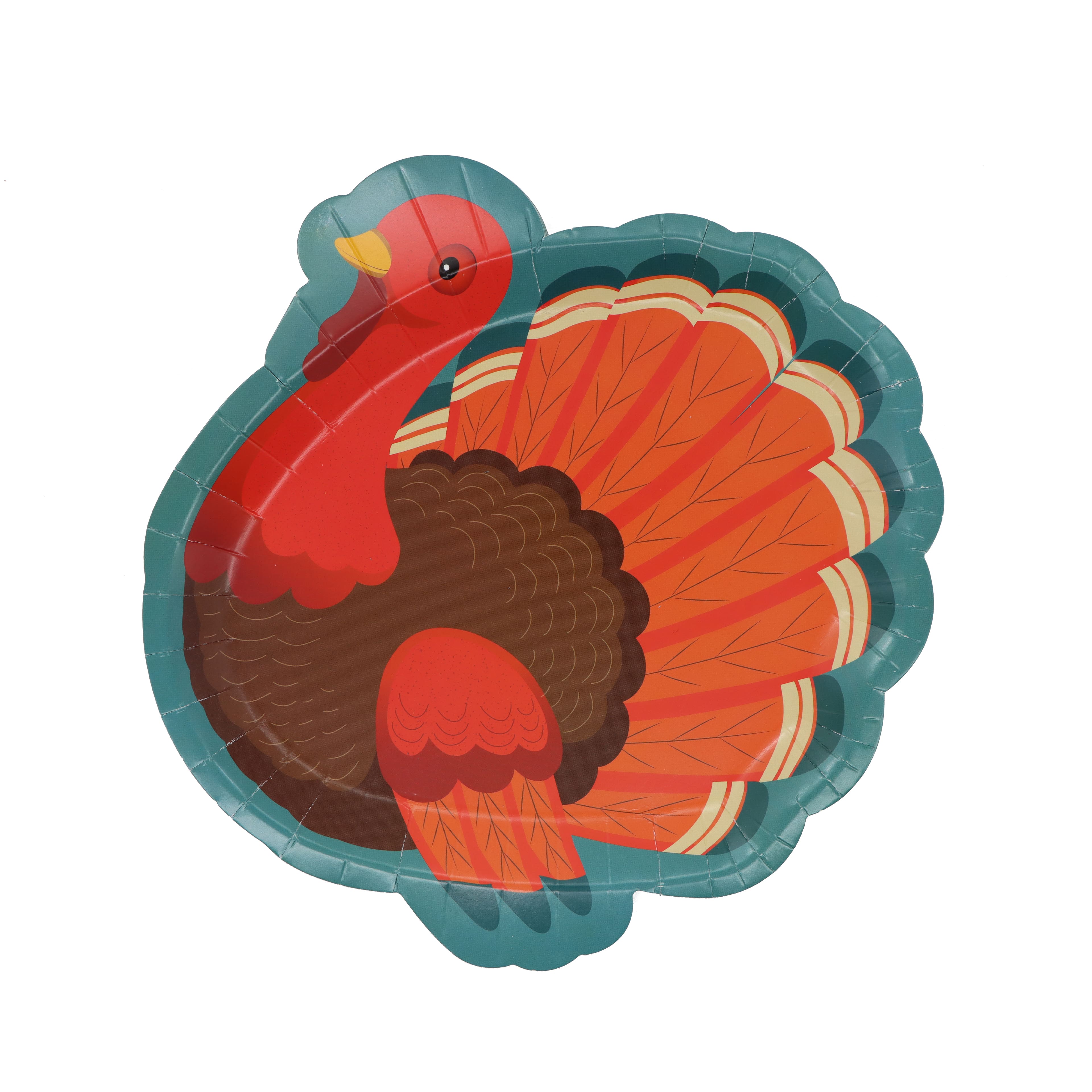 9&#x22; Thanksgiving Turkey Paper Plates, 12ct. by Celebrate It&#x2122;