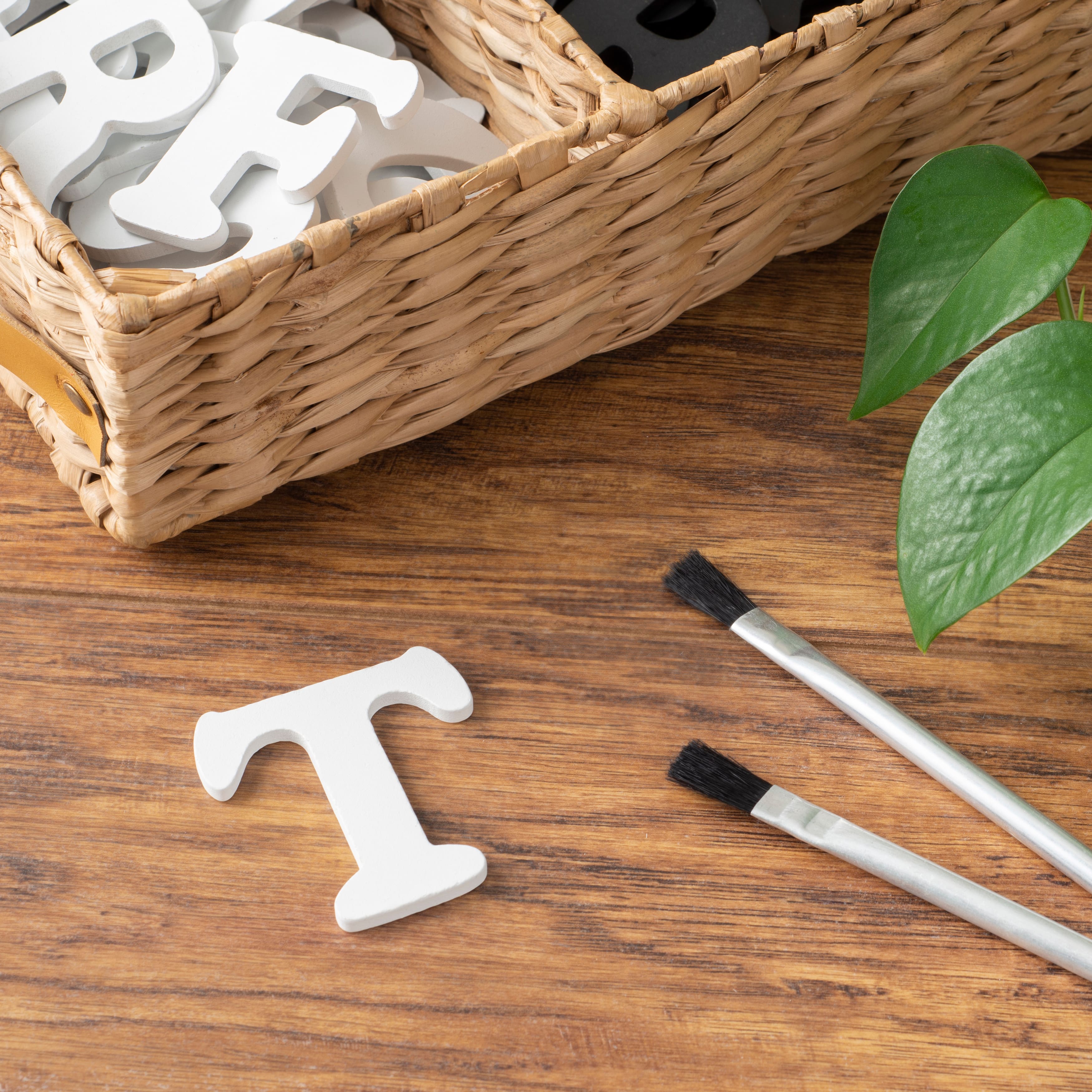 12 Pack: 2.5&#x22; White MDF Letter by Make Market&#xAE;