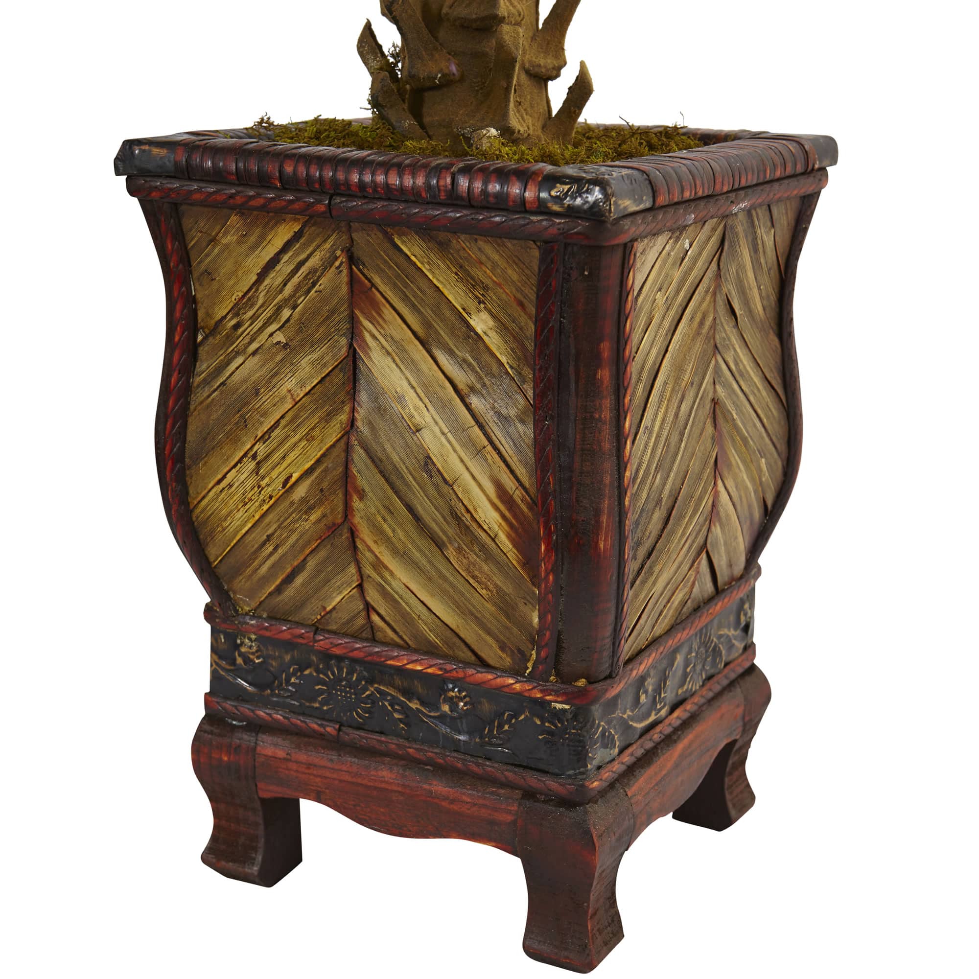 3ft. Cycas Palm Tree in Wood Planter