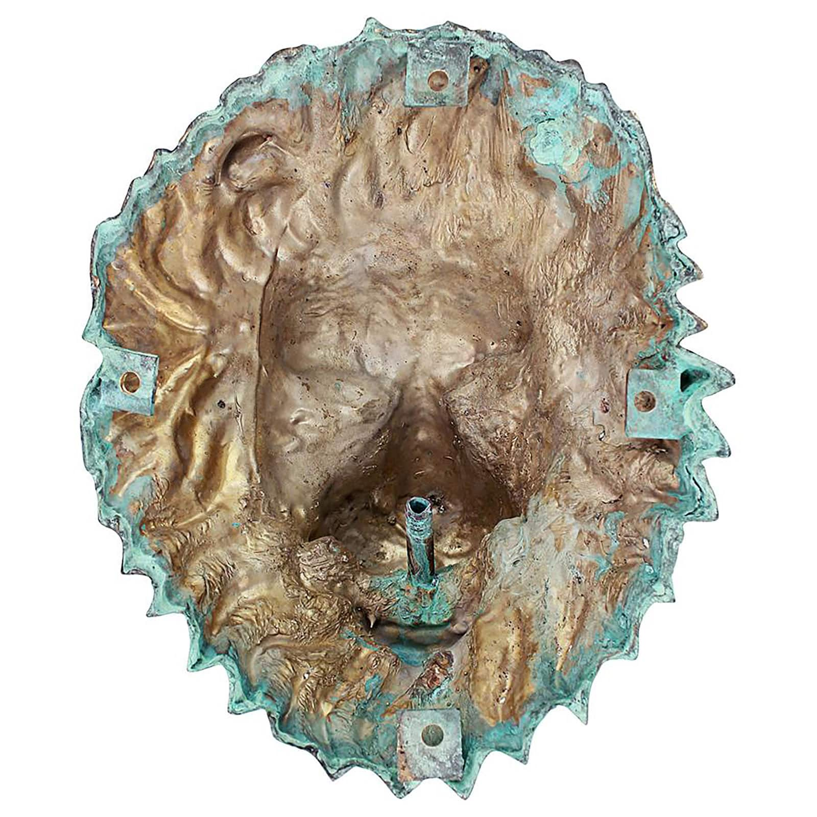 Design Toscano Bronze Florentine Lion Head Fountain Wall Sculpture ...