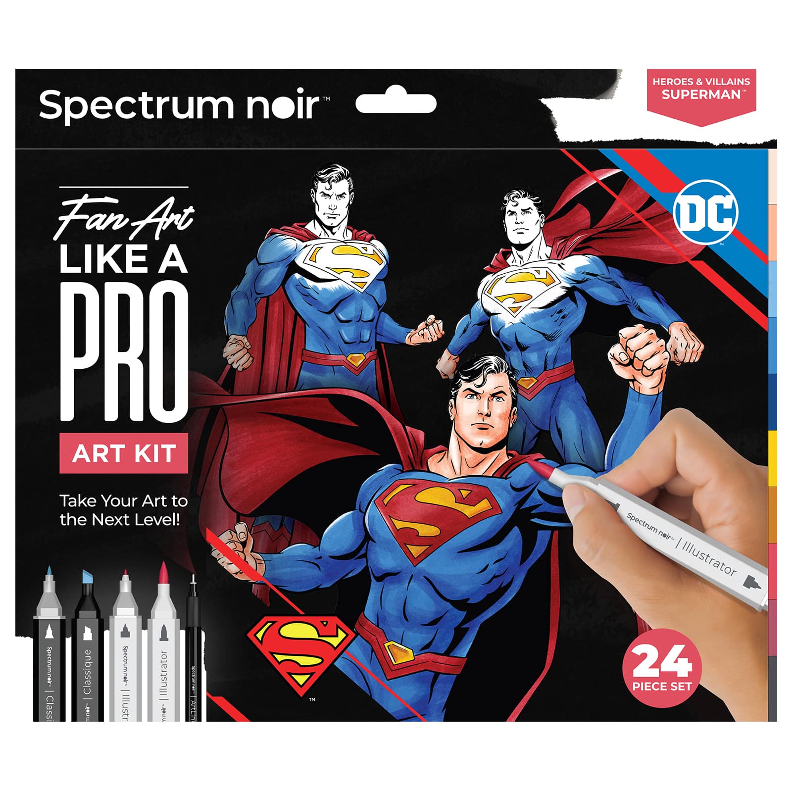 Spectrum Noir Pro Fan-art Superman Kit | Michaels