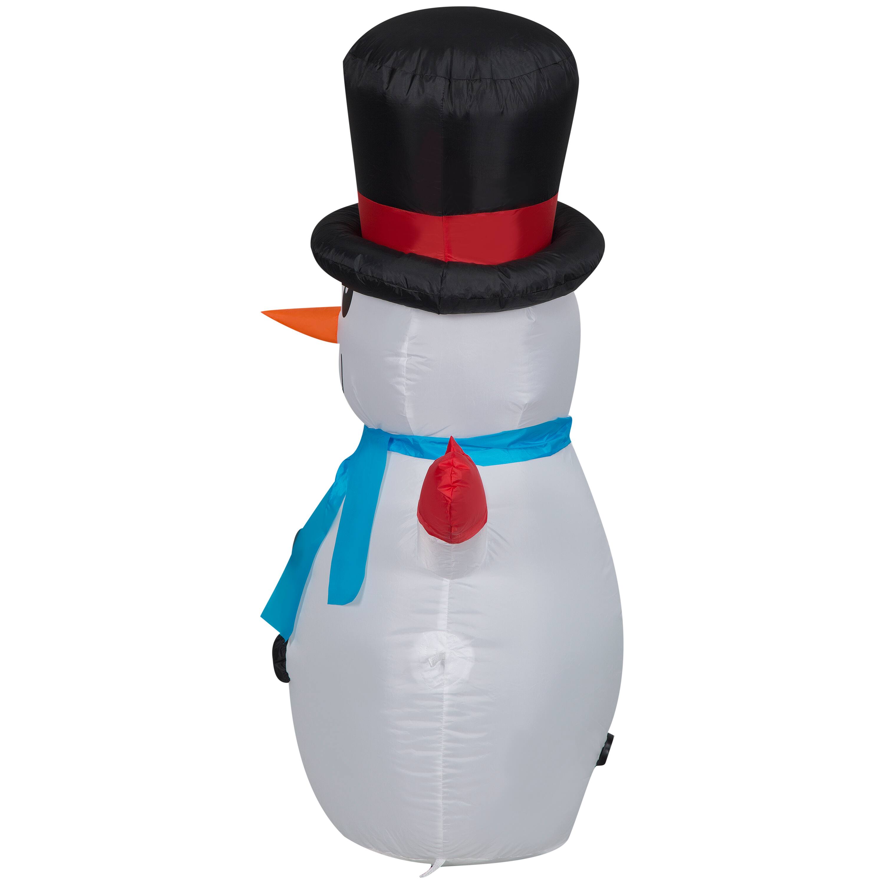 4ft. Airblown&#xAE; Inflatable Christmas Little Snowman in Top Hat