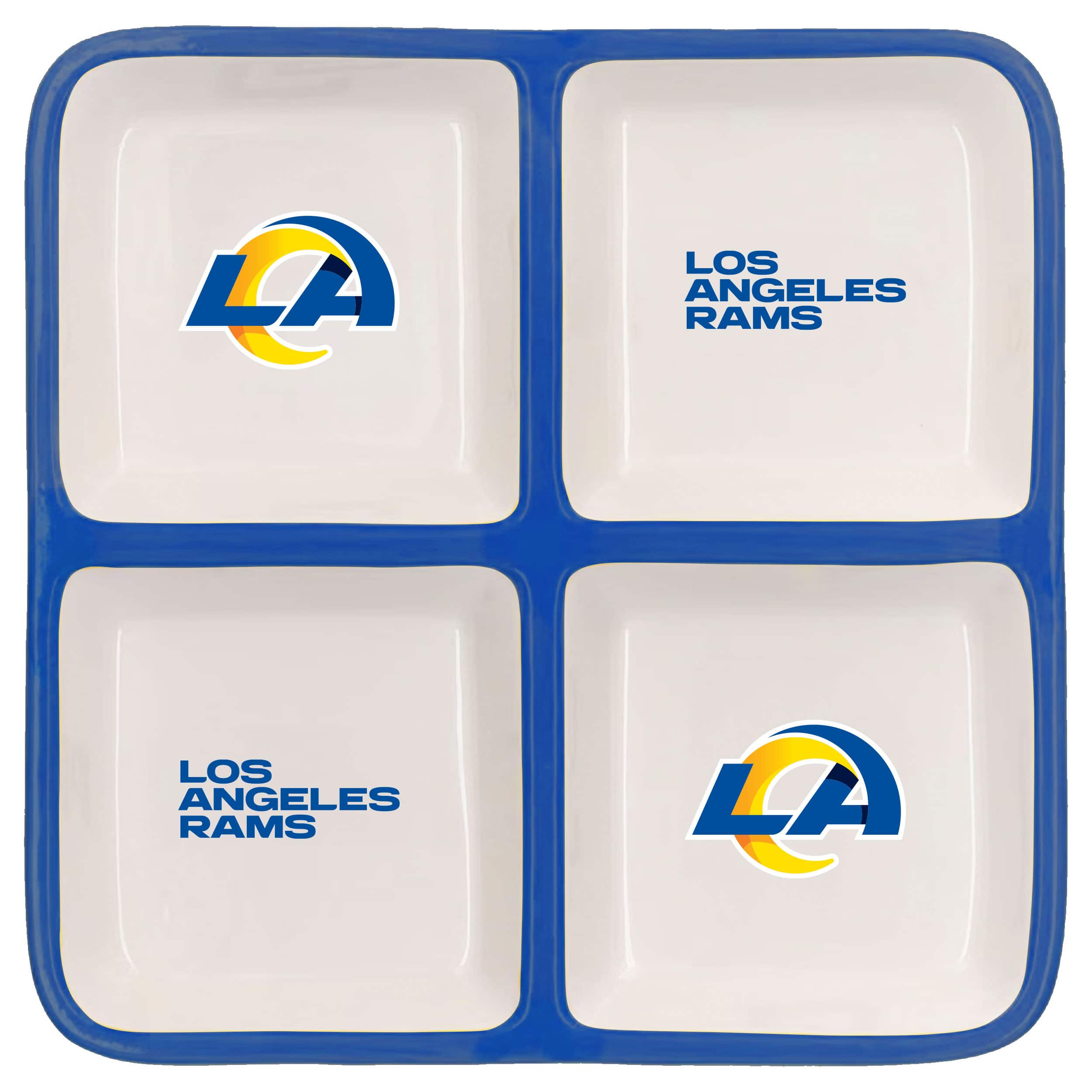 The Memory Company NFL 4 Section Square Ceramic Tray