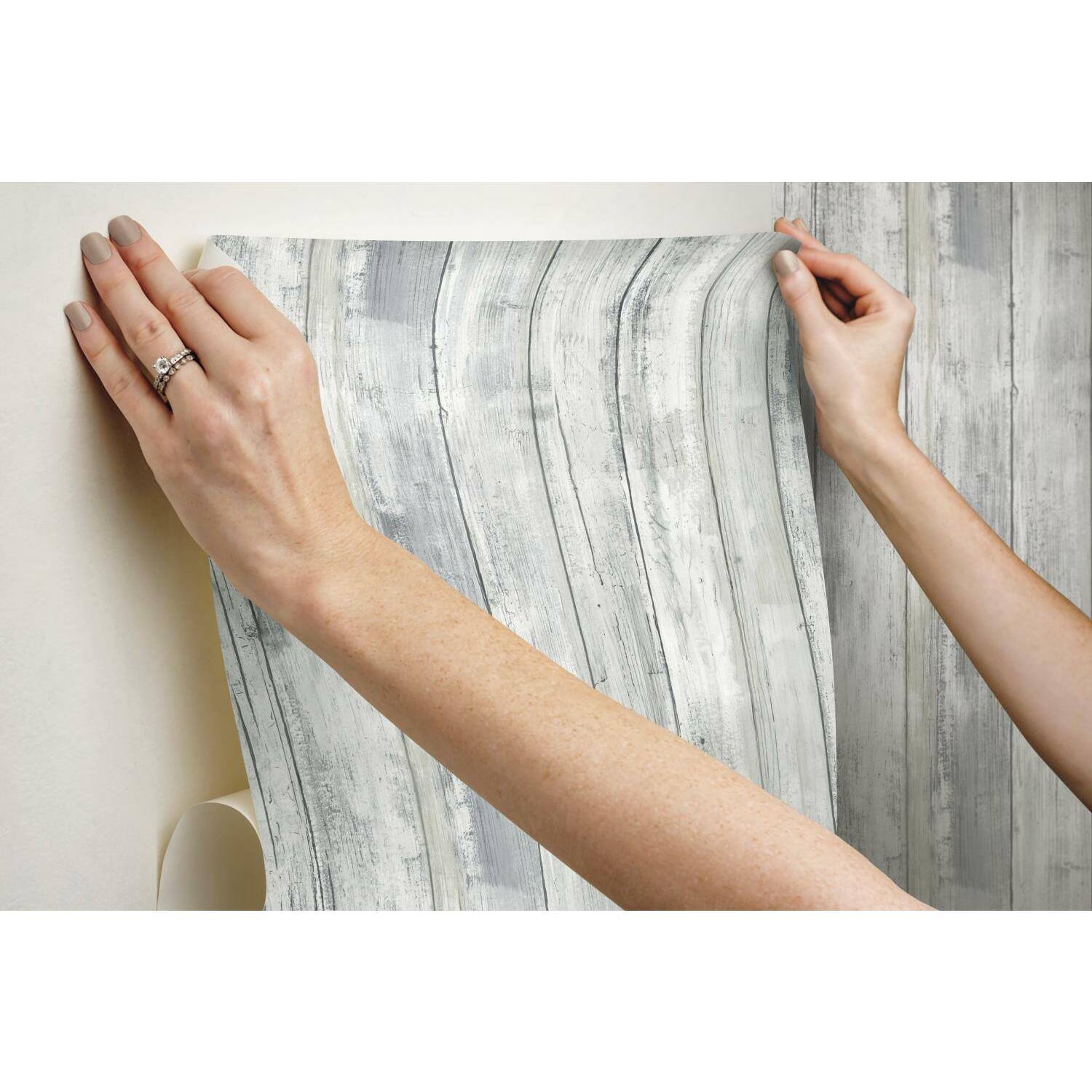 RoomMates Weathered Planks Peel &#x26; Stick Wallpaper