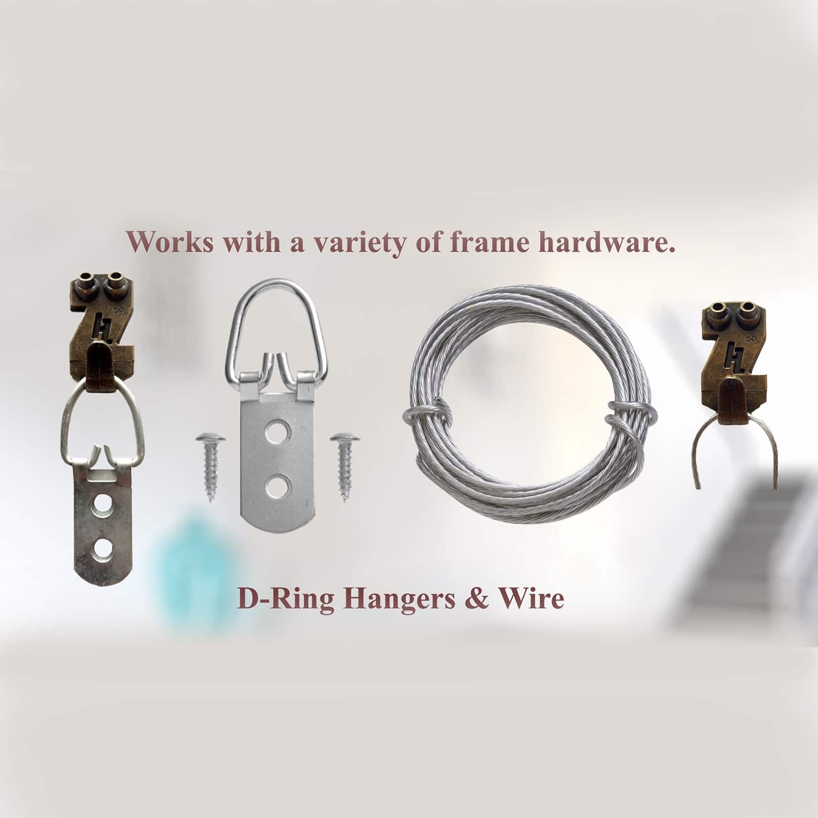 HangZ&#x2122; 10lb-100lb. Gallery Picture Hooks Value Pack