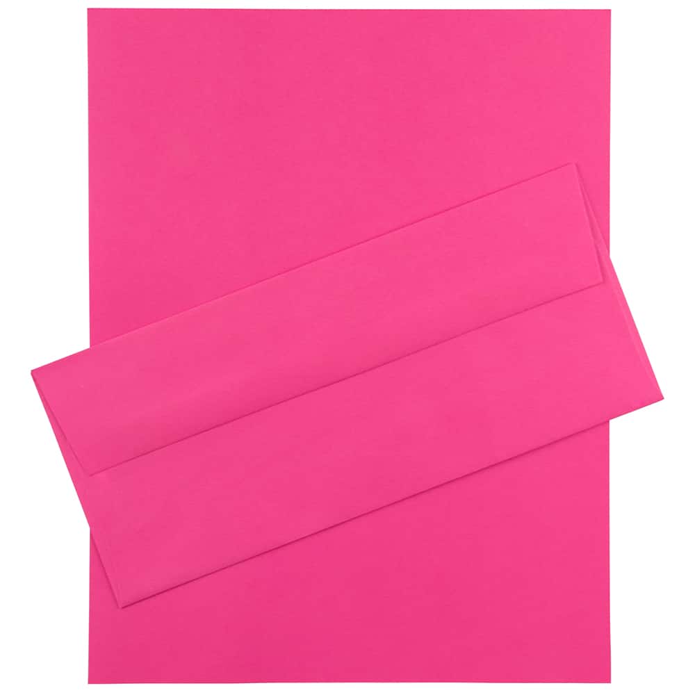 JAM Paper 8.5&#x22; x 11&#x22; Letter Paper &#x26; Envelopes #10 Business Stationery Set, 100ct.
