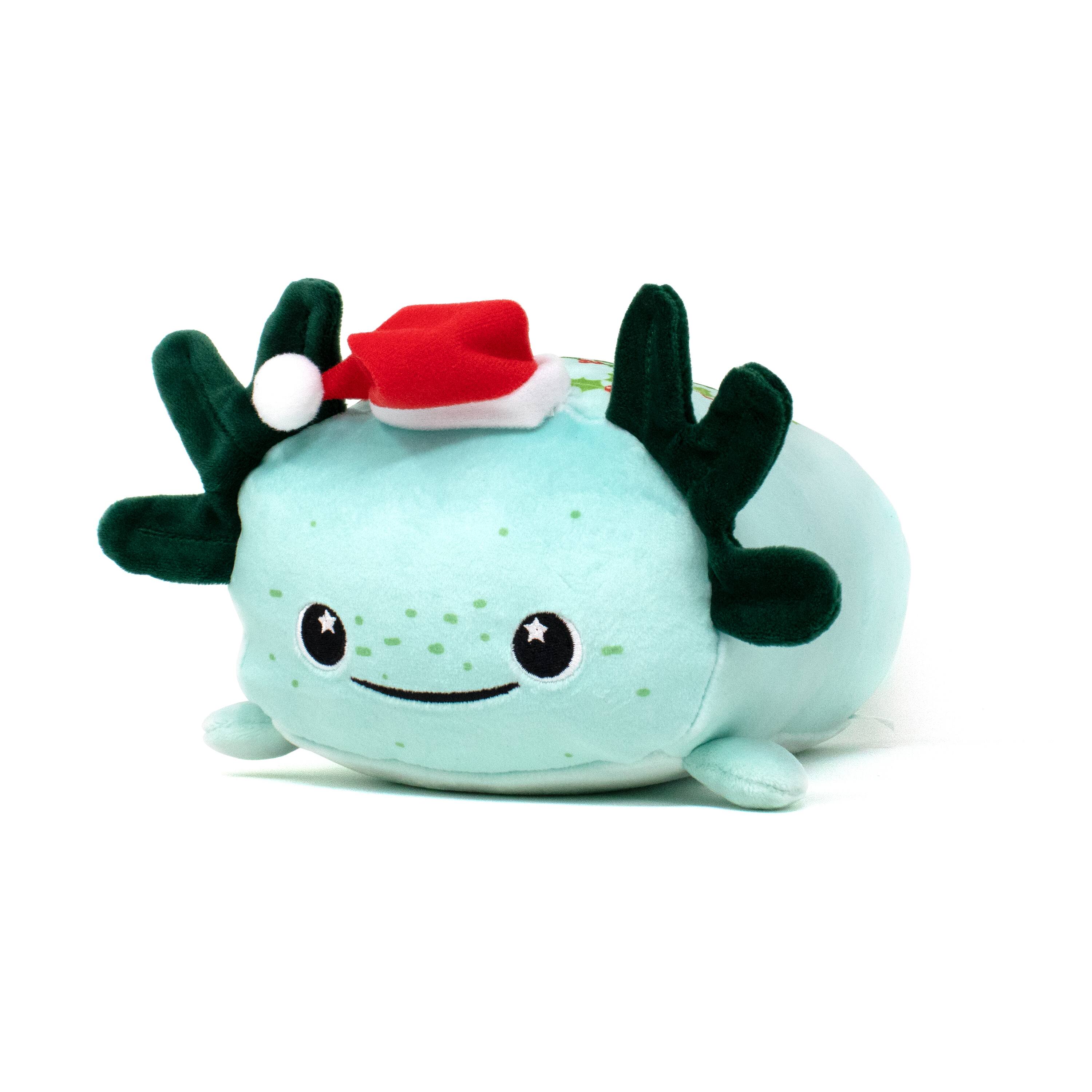 moosh moosh holiday axolotl pillow plush toy