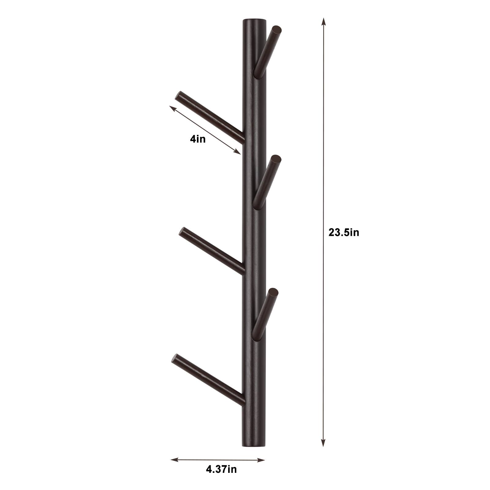 NEX™ 6-Hook Wall Mounted Tree Branch Coat Rack