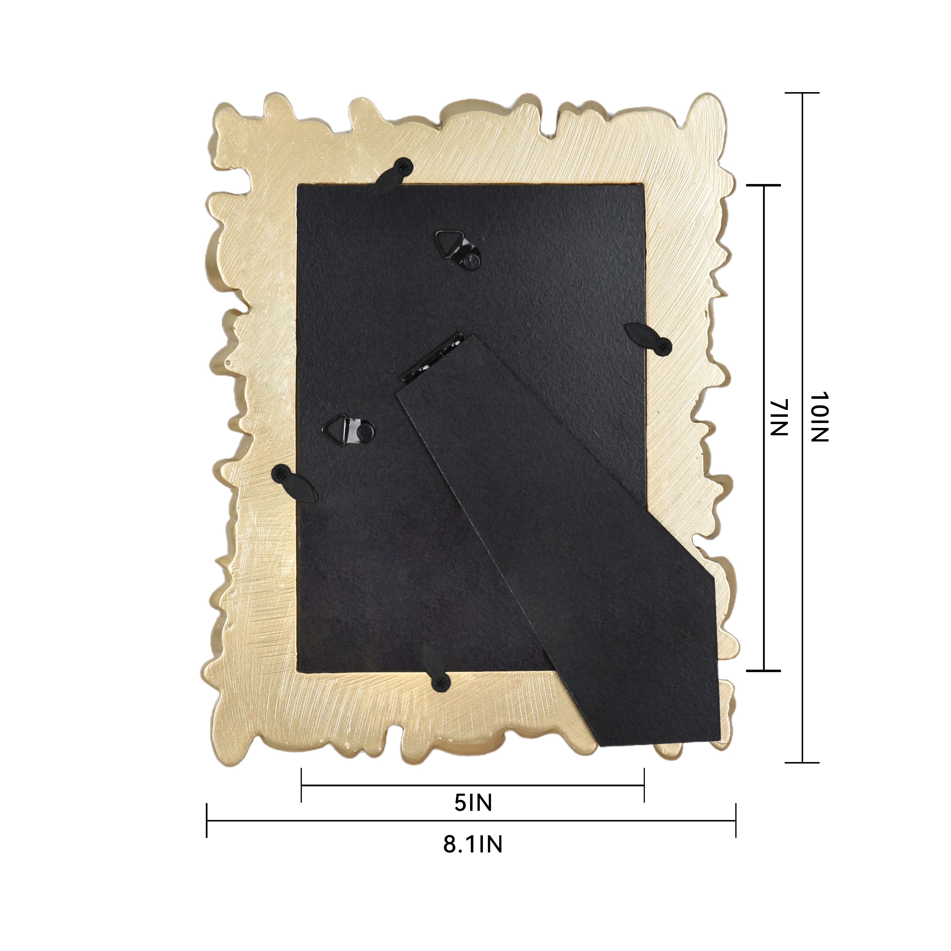 Treasured Finds 5&#x22; x 7&#x22; Gold Butterfly Tabletop Frame by Studio D&#xE9;cor&#xAE;