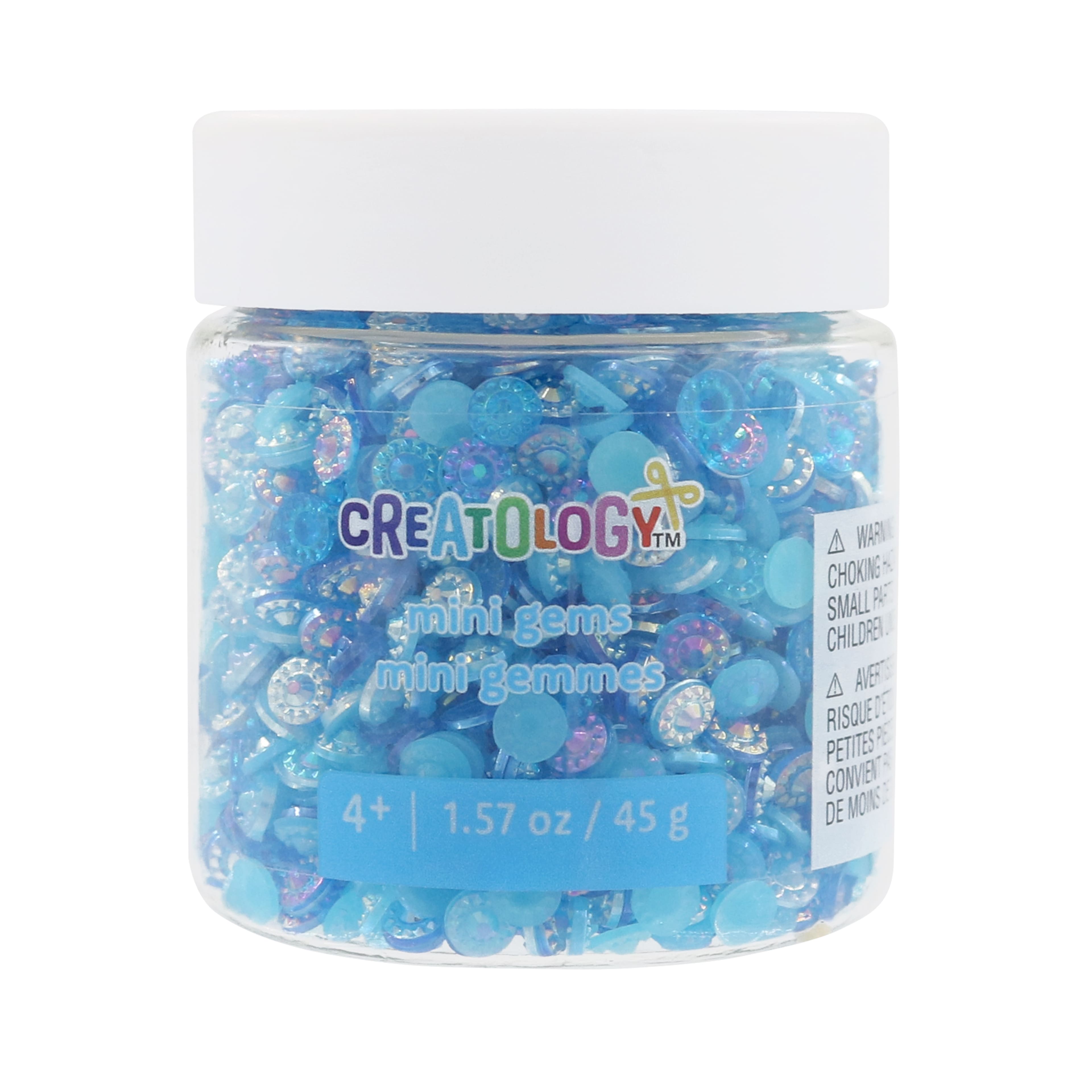 24 Pack: Fancy Blue Mix Mini Gems by Creatology&#x2122;