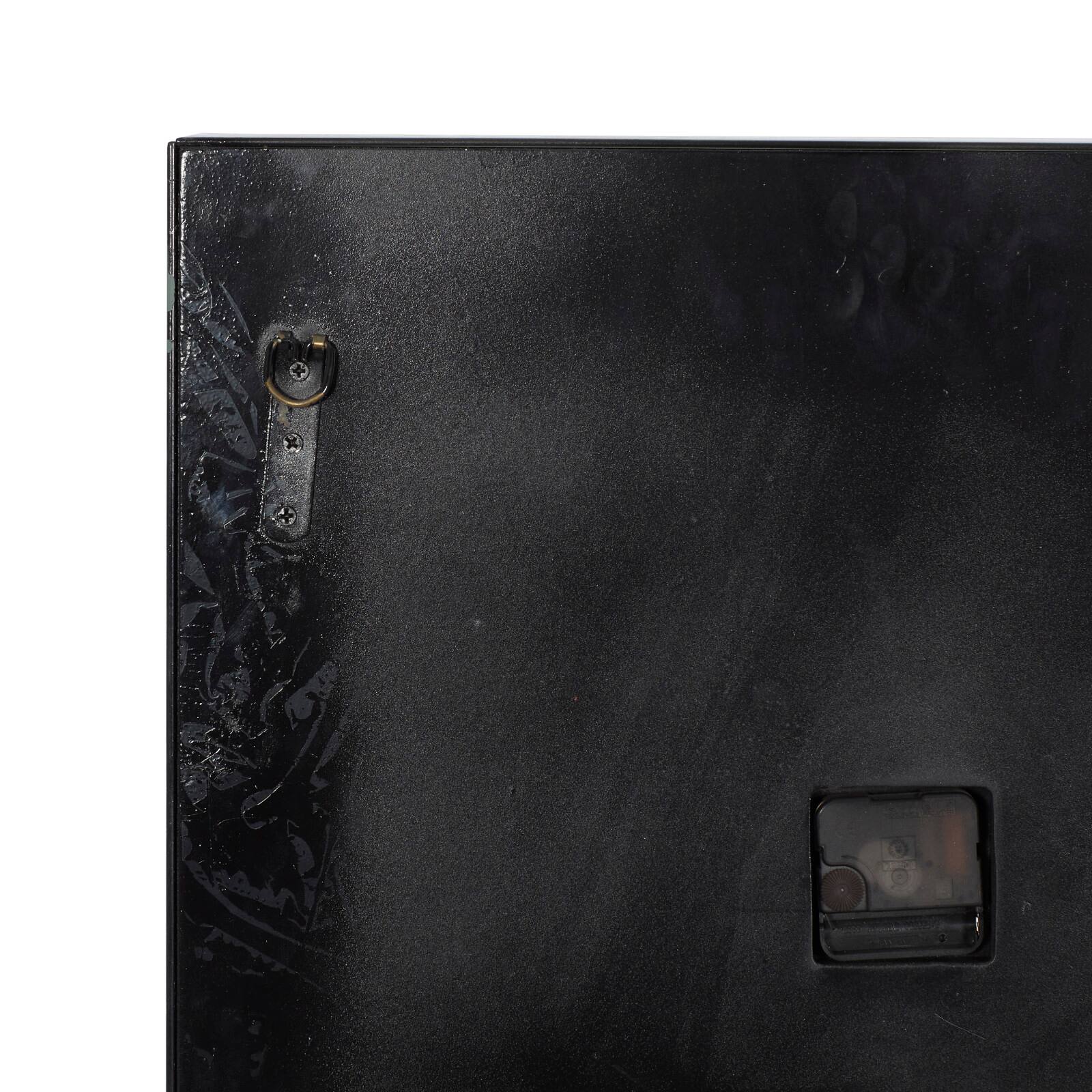 Silver Glam Wood Wall Clock, 20" x 20"