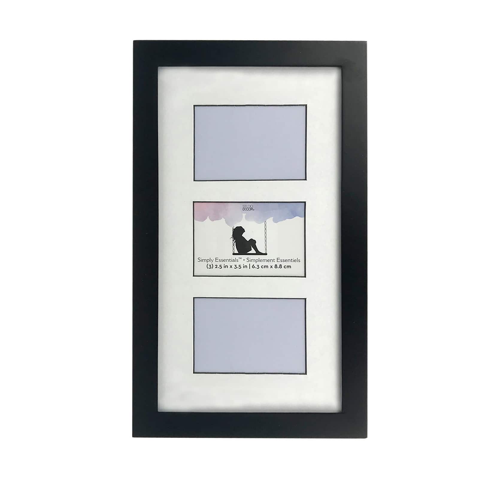 3 Opening Black Collage Frame With Mat Simply Essentials™ By Studio