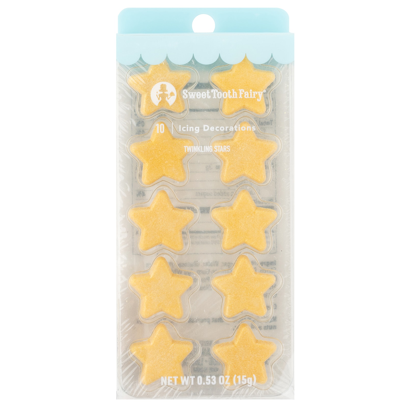 Sweet Tooth Fairy&#xAE; Twinkling Stars Icing Decorations, 10ct.