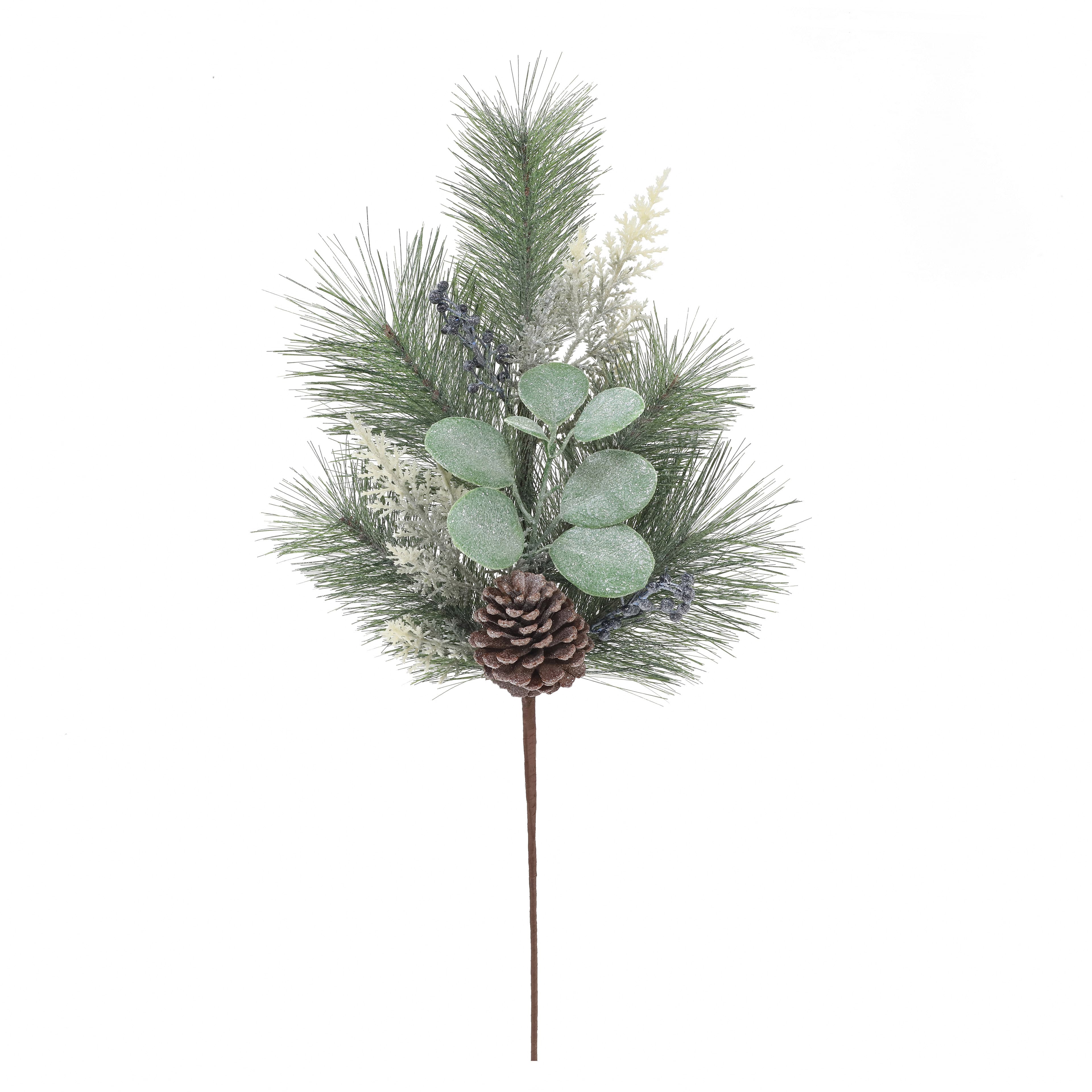 28&#x22; Icy Pine, Eucalyptus &#x26; Pinecone Stem by Ashland&#xAE;