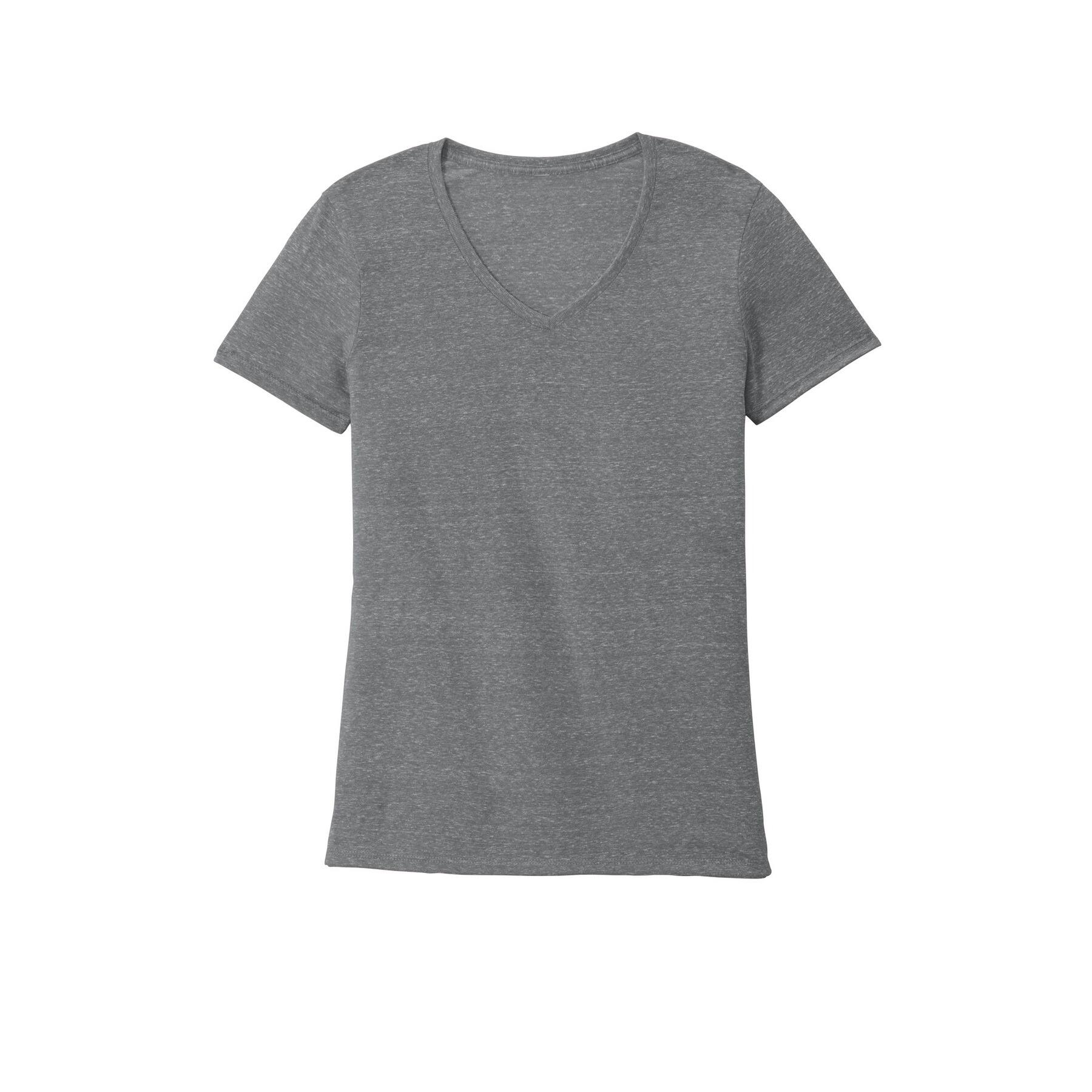 JERZEES&#xAE; Ladies Snow Heather Jersey V-Neck T-Shirt