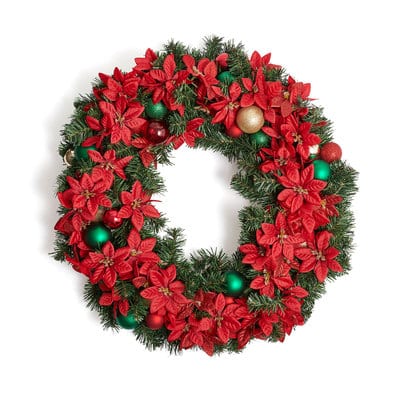 Poinsettia Value Wreath
