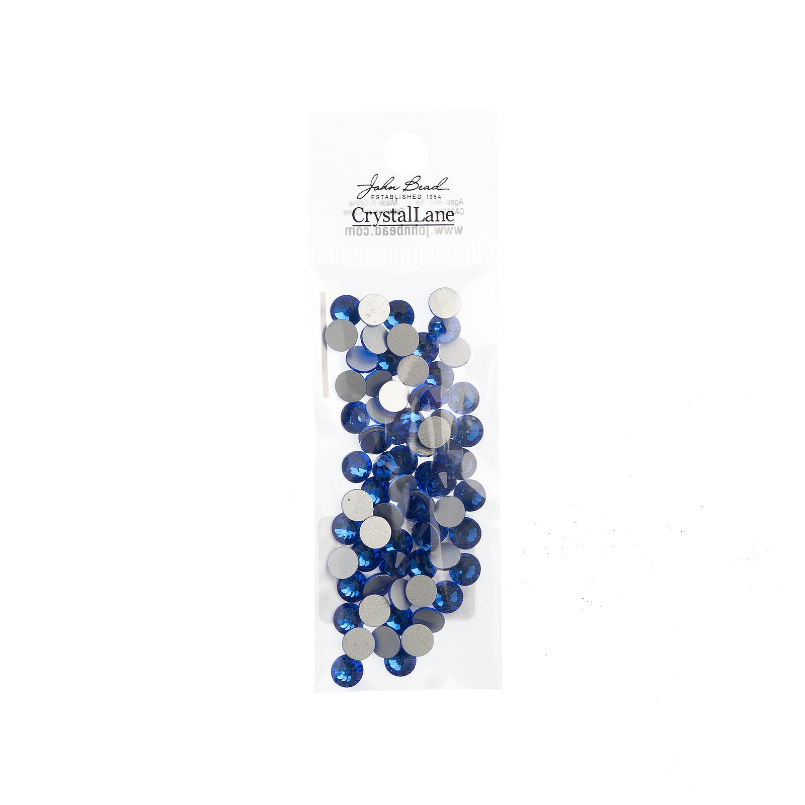 John Bead Crystal Lane SS30 Glass Round Flatback Rhinestones, 72ct ...