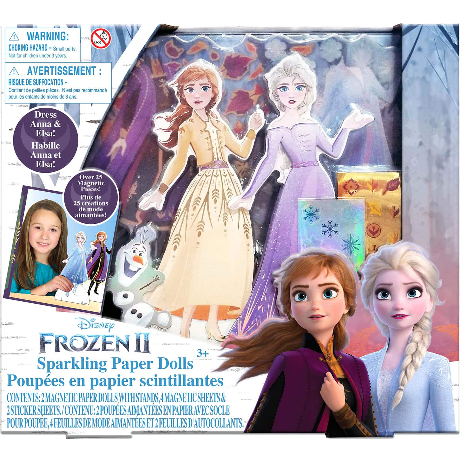 frozen sparkling paper dolls