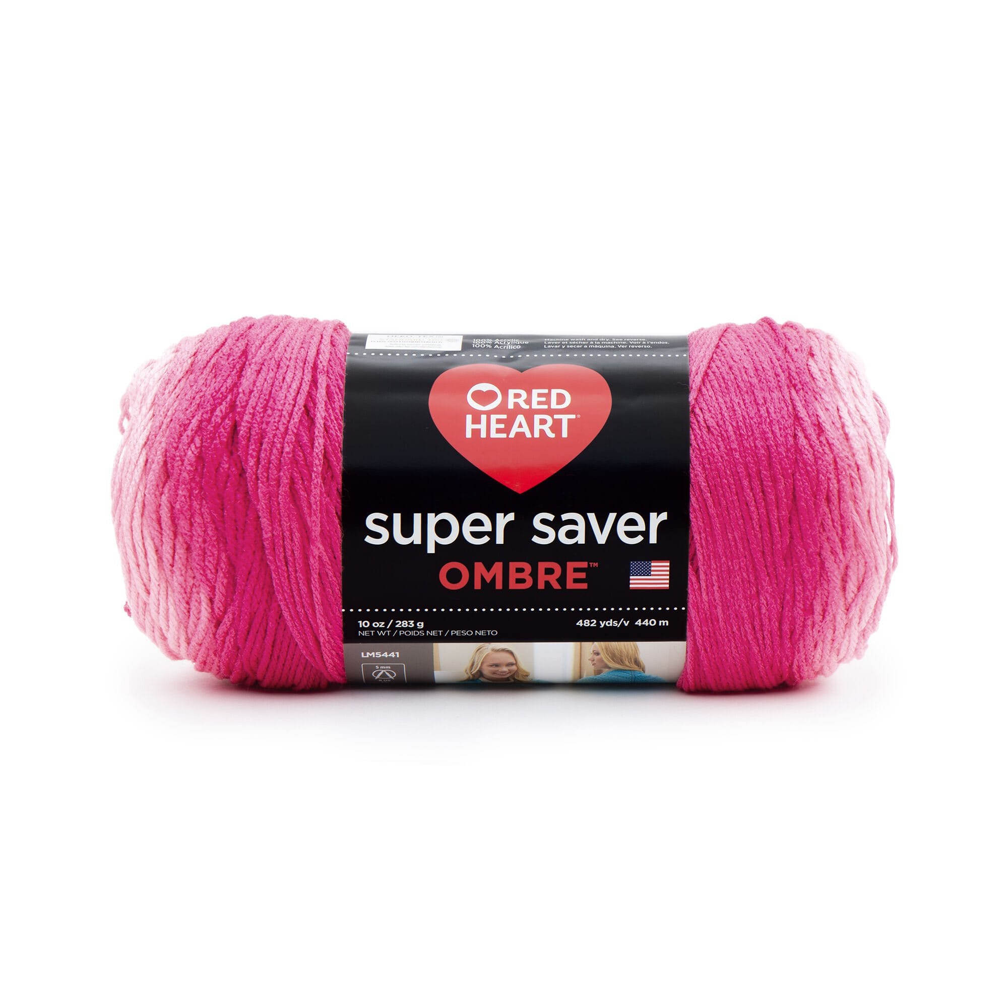 Pack of 2) Red Heart Soft Yarn-Black