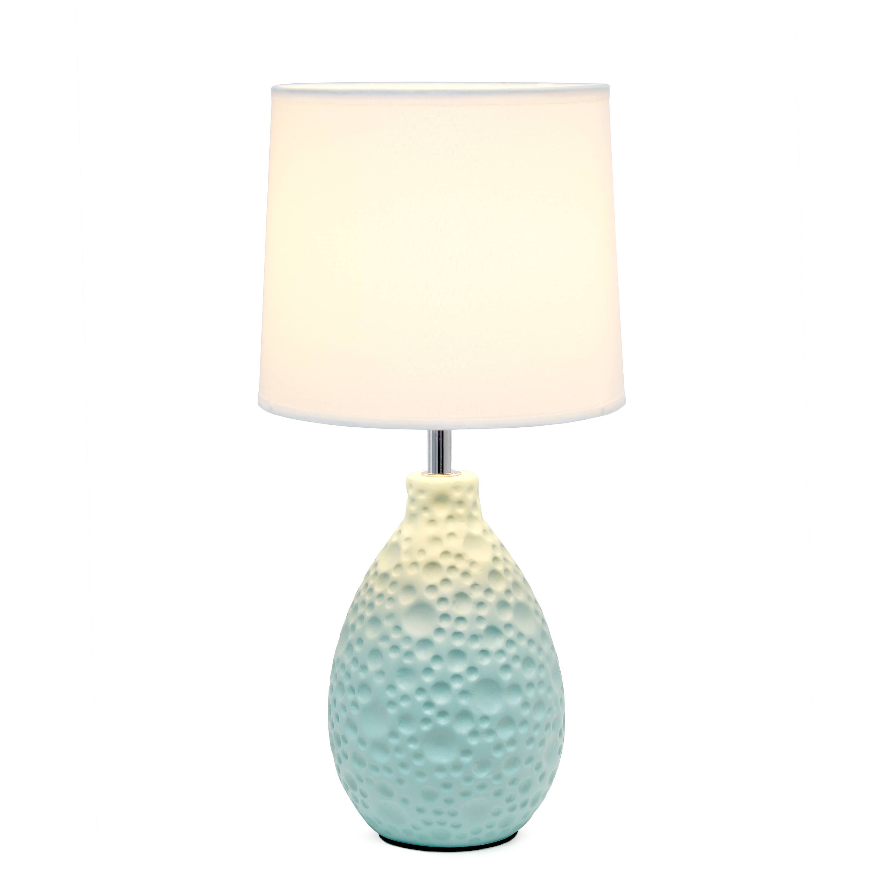 Creekwood Home Essentix 14" Ceramic Teardrop Table Lamp