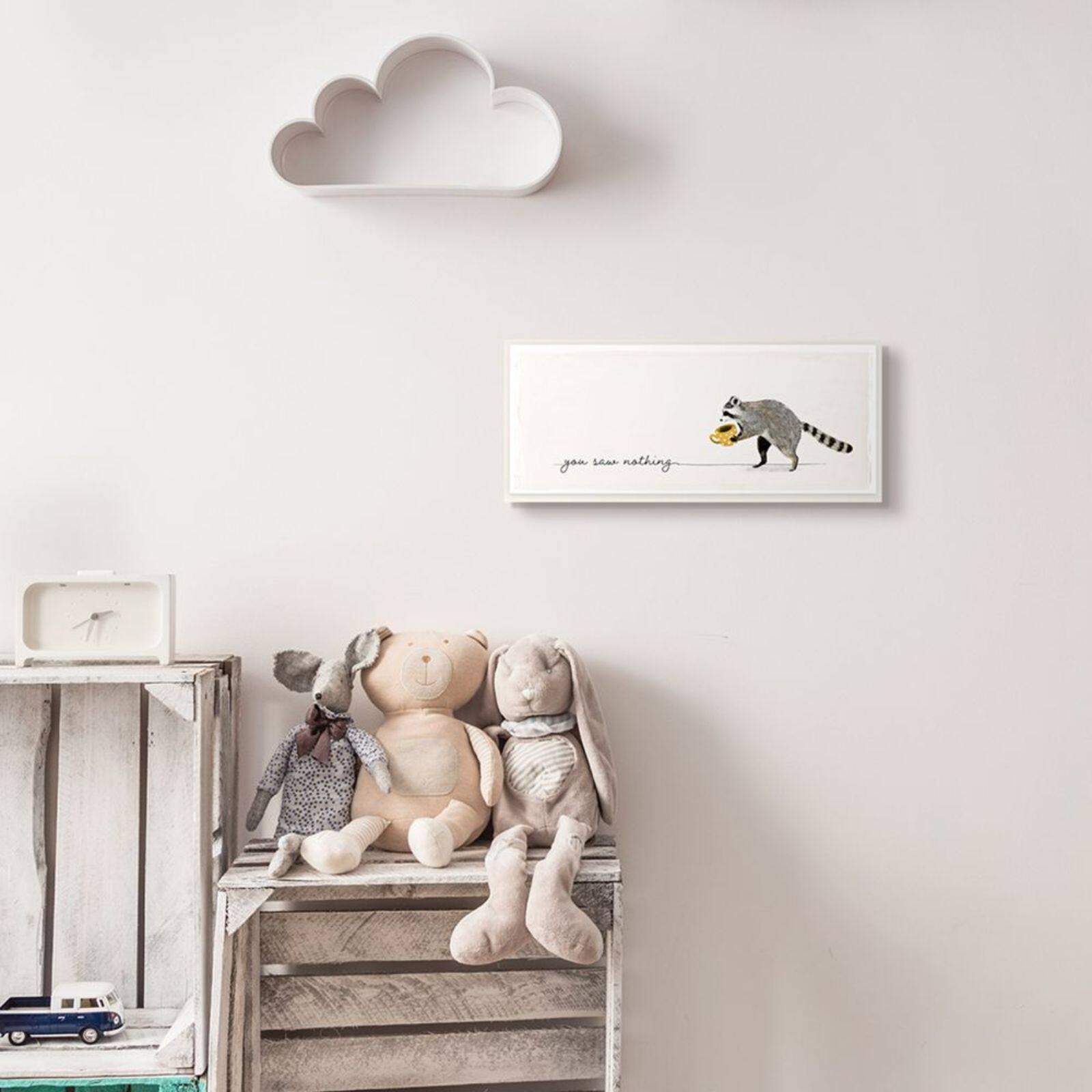 Stupell Industries You Saw Nothing Raccoon Wooden Wall Plaque