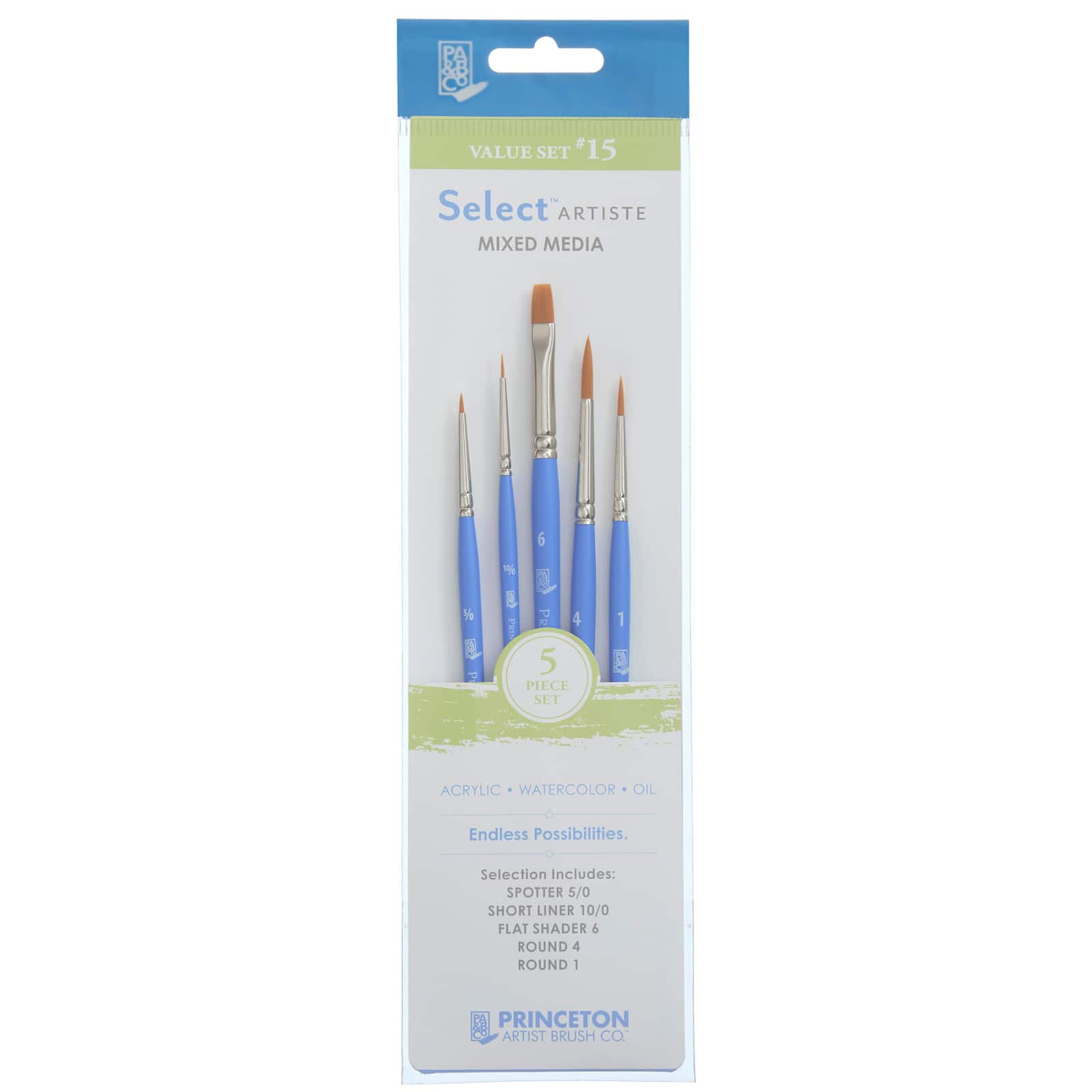 Princeton™ Select™ Artiste Series 3750 #15 Brush Set