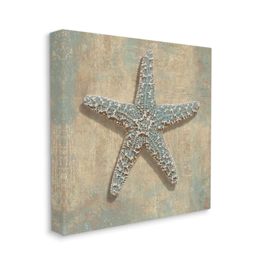 Stupell Industries Starfish Beach Objects Design Canvas Wall Art