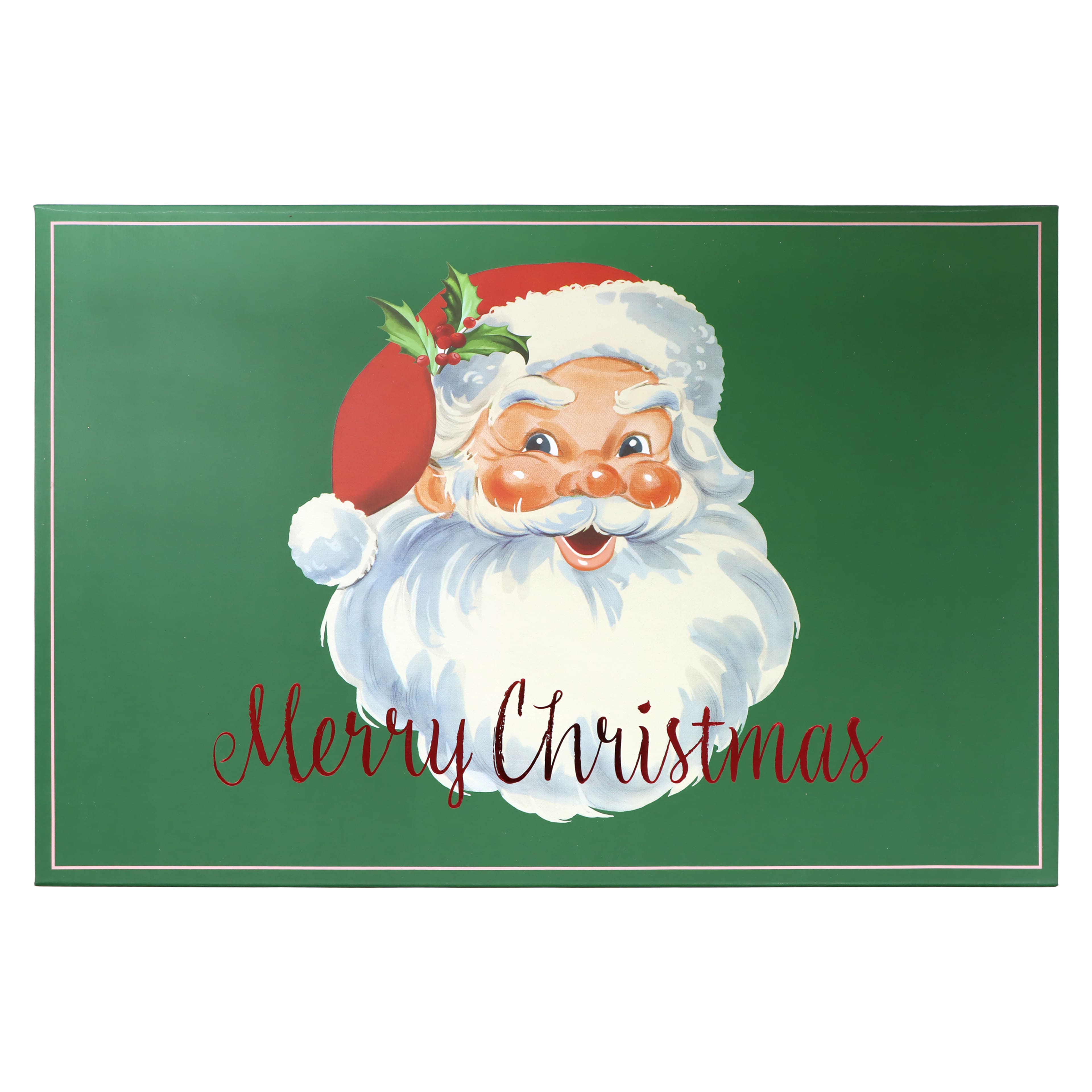 Large Santa Merry Christmas Decorative Box by Ashland&#xAE;