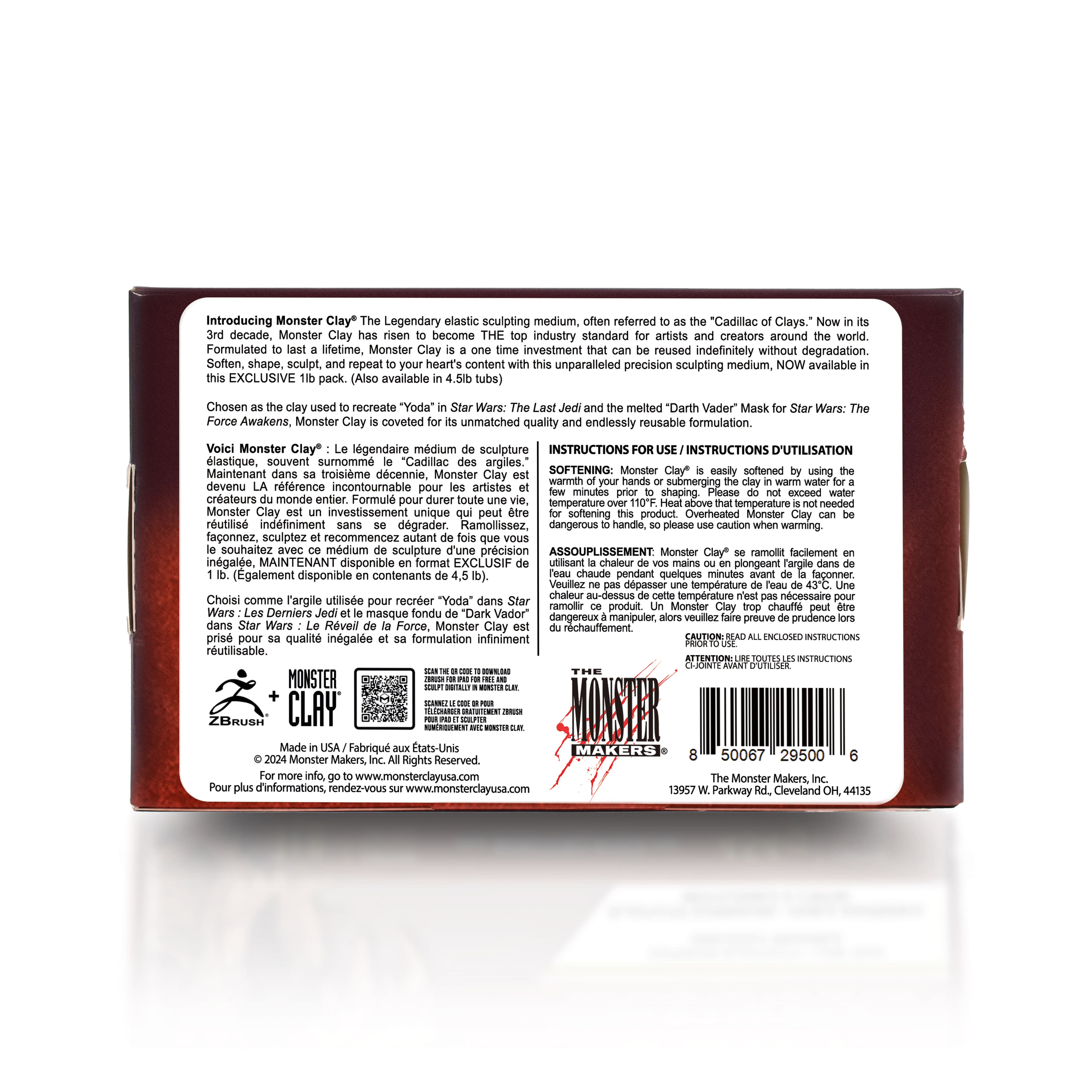 Monster Clay® 1lb. Medium Brown Elastic Clay