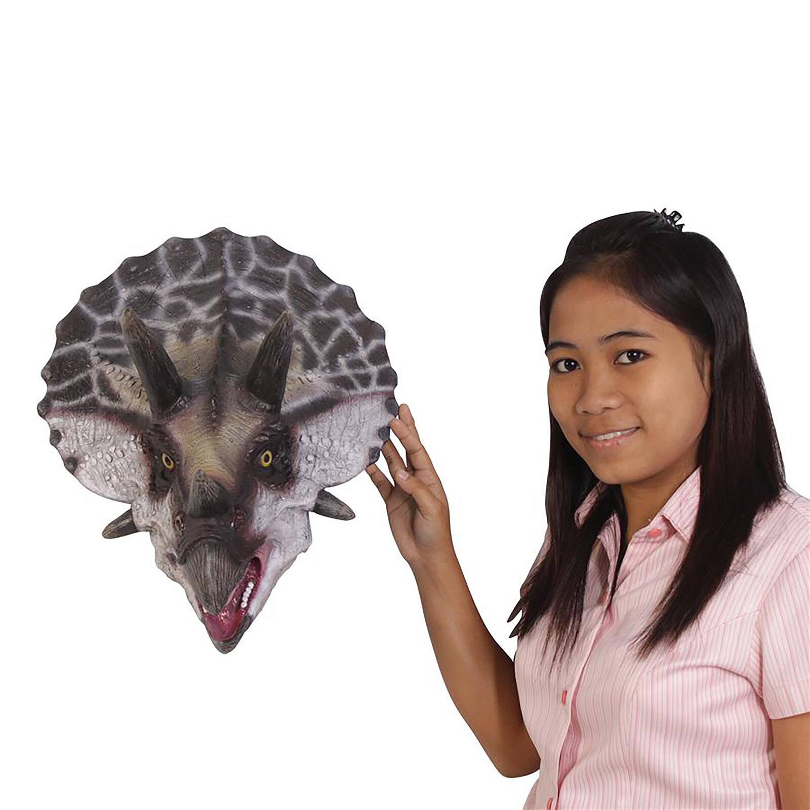 Design Toscano Triceratops Dinosaur Wall Trophy D&#xE9;cor