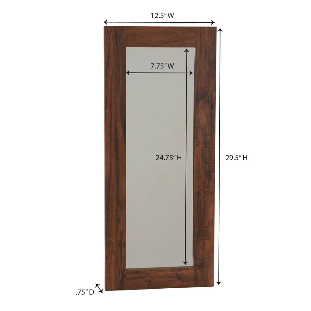 Household Essentials 29.5" x 12.5" Rectangular Wall Mirror