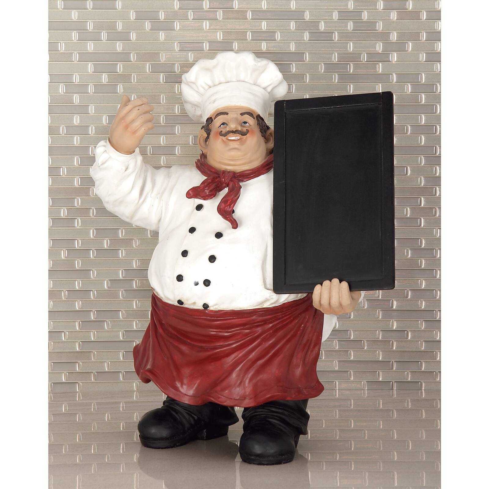 19" Chef with Chalkboard Sign