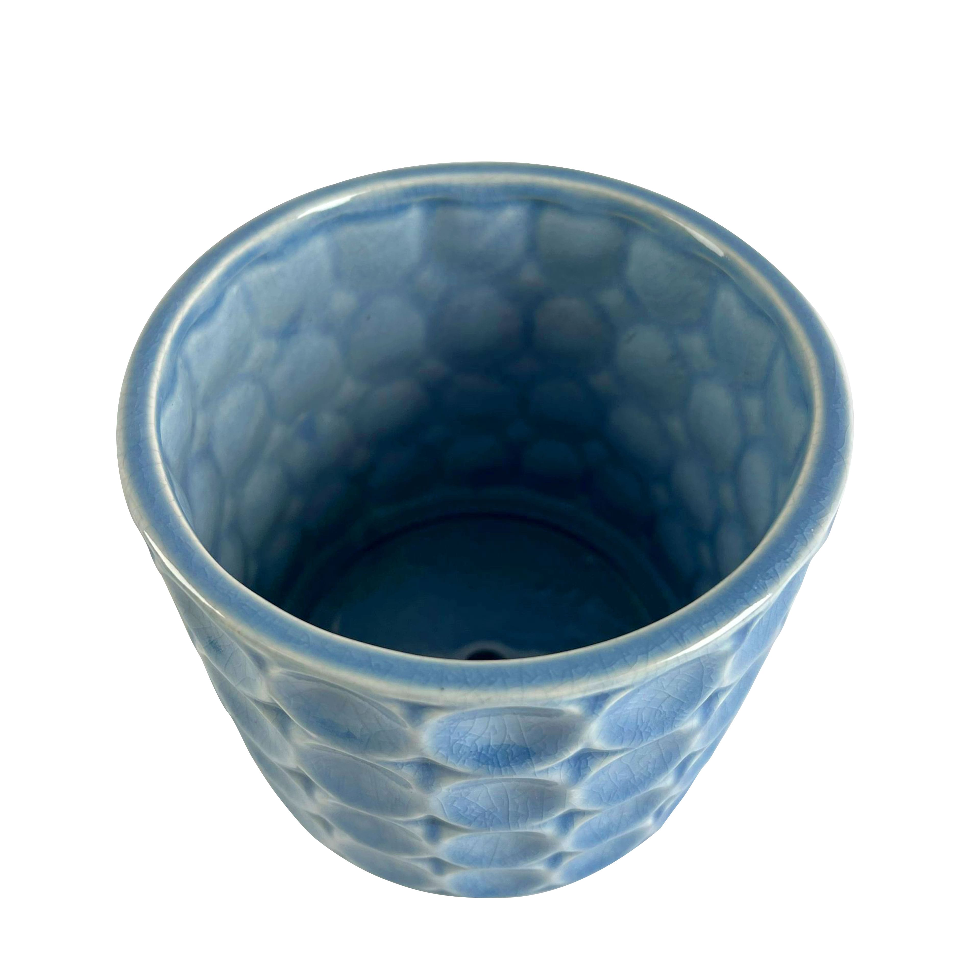 5.75&#x22; Blue Circles Ceramic Pot by Ashland&#xAE;