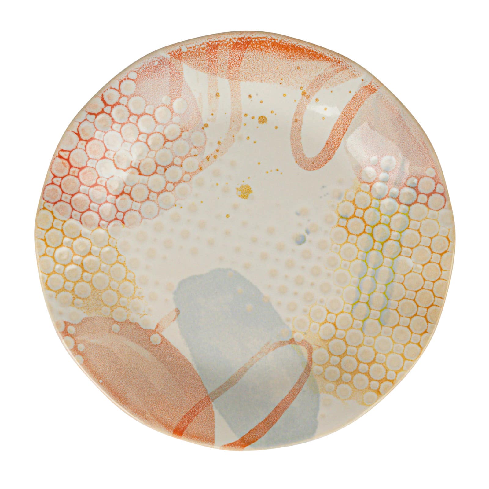 Hello Honey&#xAE; 8.5&#x22; Abstract Elegance Stoneware Plate Set