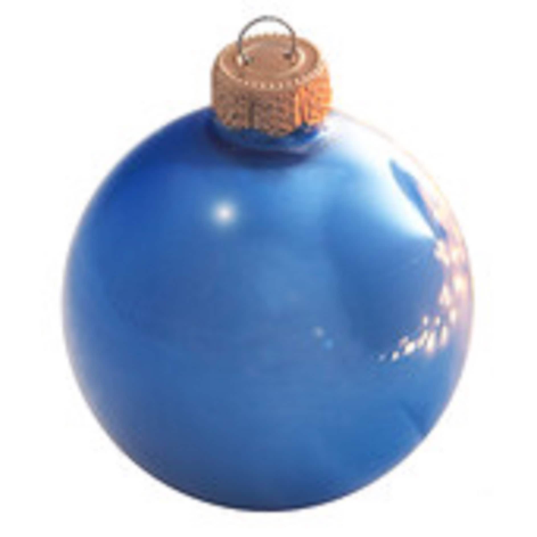 Whitehurst 8 Pack 3.25" Pearl Glass Ball Christmas Ornaments