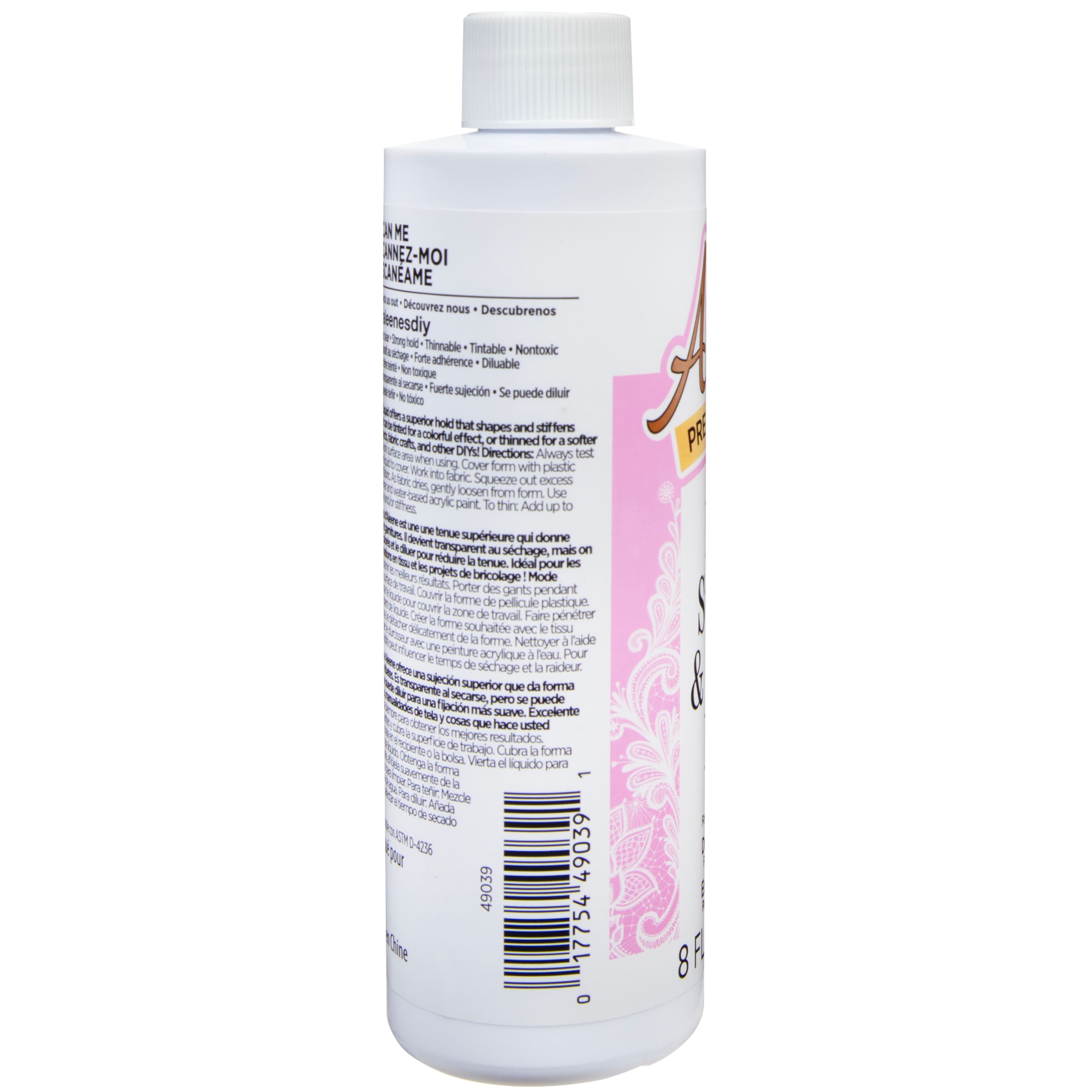 Aleene&#x27;s&#xAE; 8oz. Fabric Stiffener &#x26; Draping Liquid