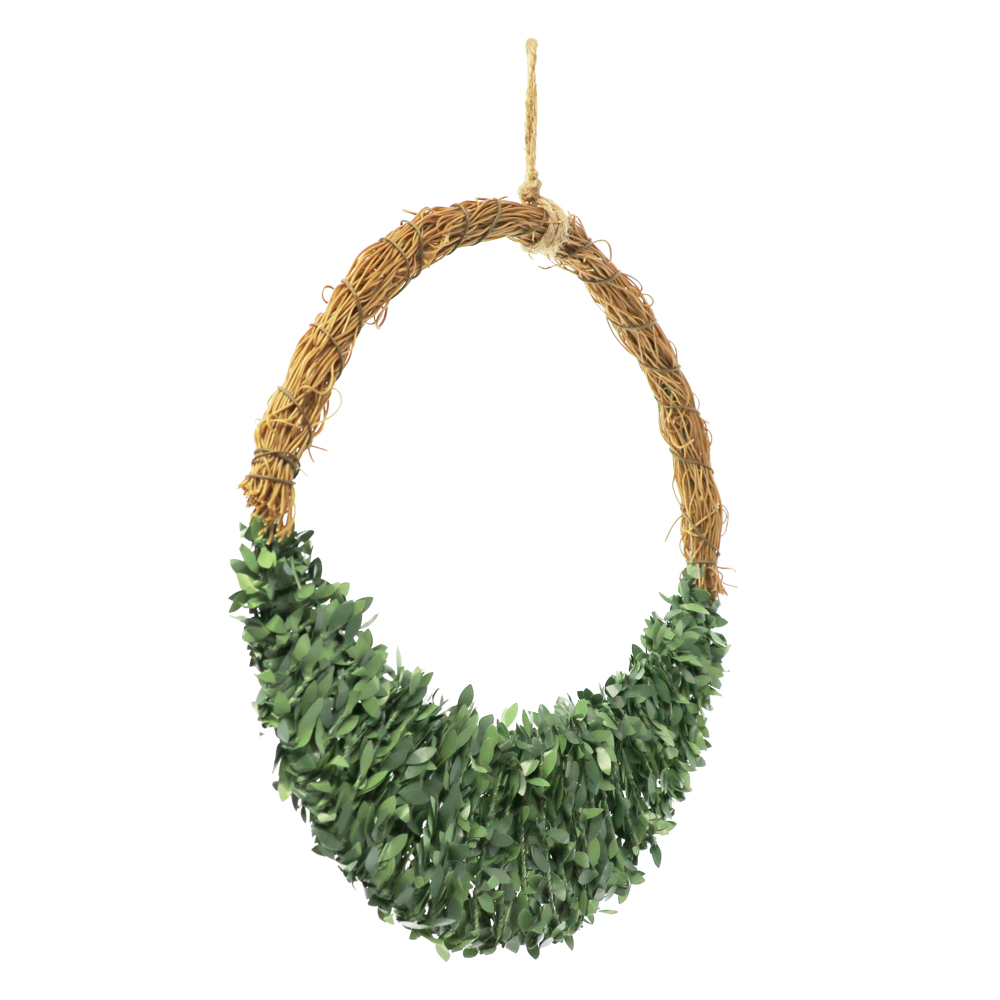 11&#x22; Half Wreath Boxwood Form by Ashland&#xAE;