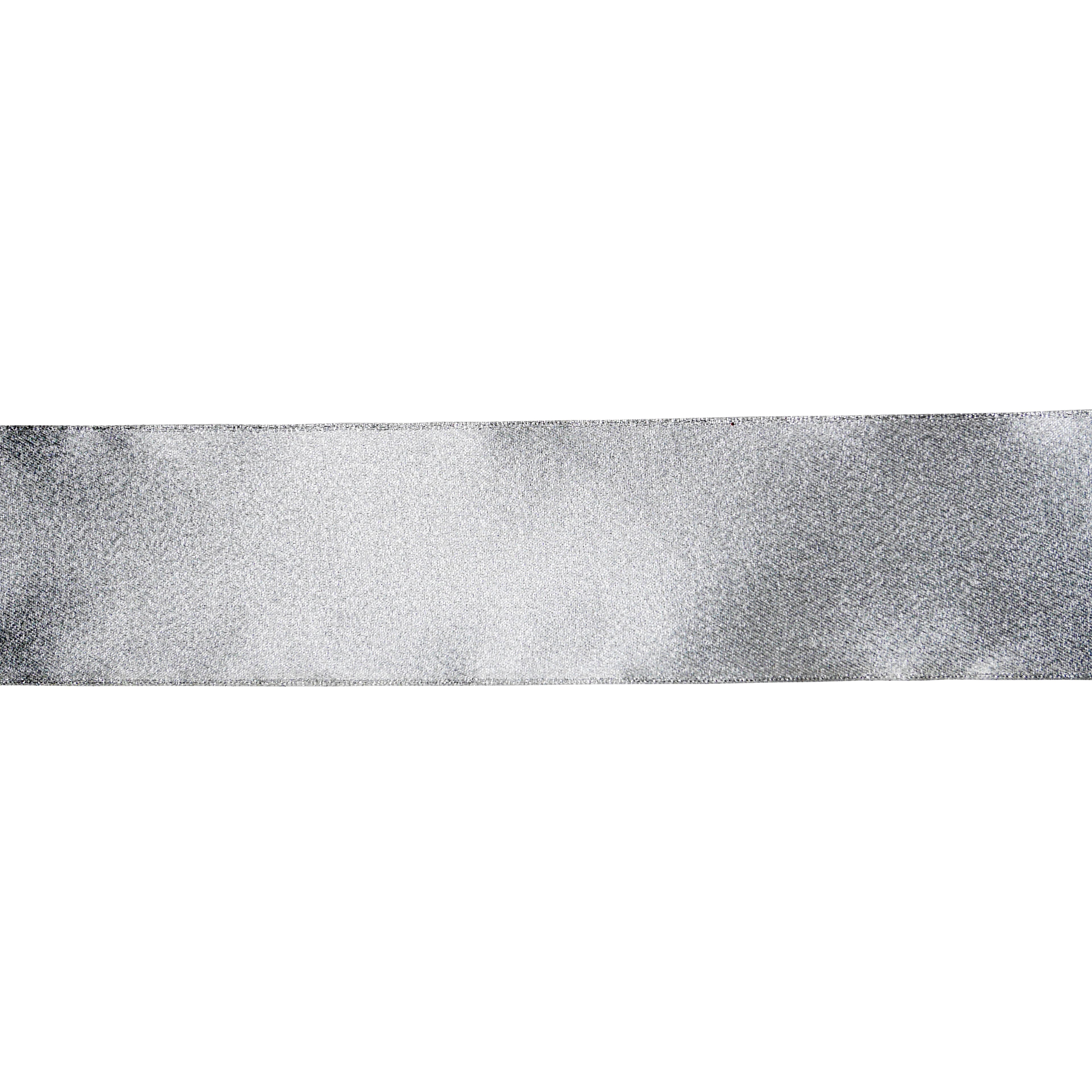 2.5&#x22; x 20ft. Silver Shimmer Wired Ribbon by Celebrate It&#xAE;