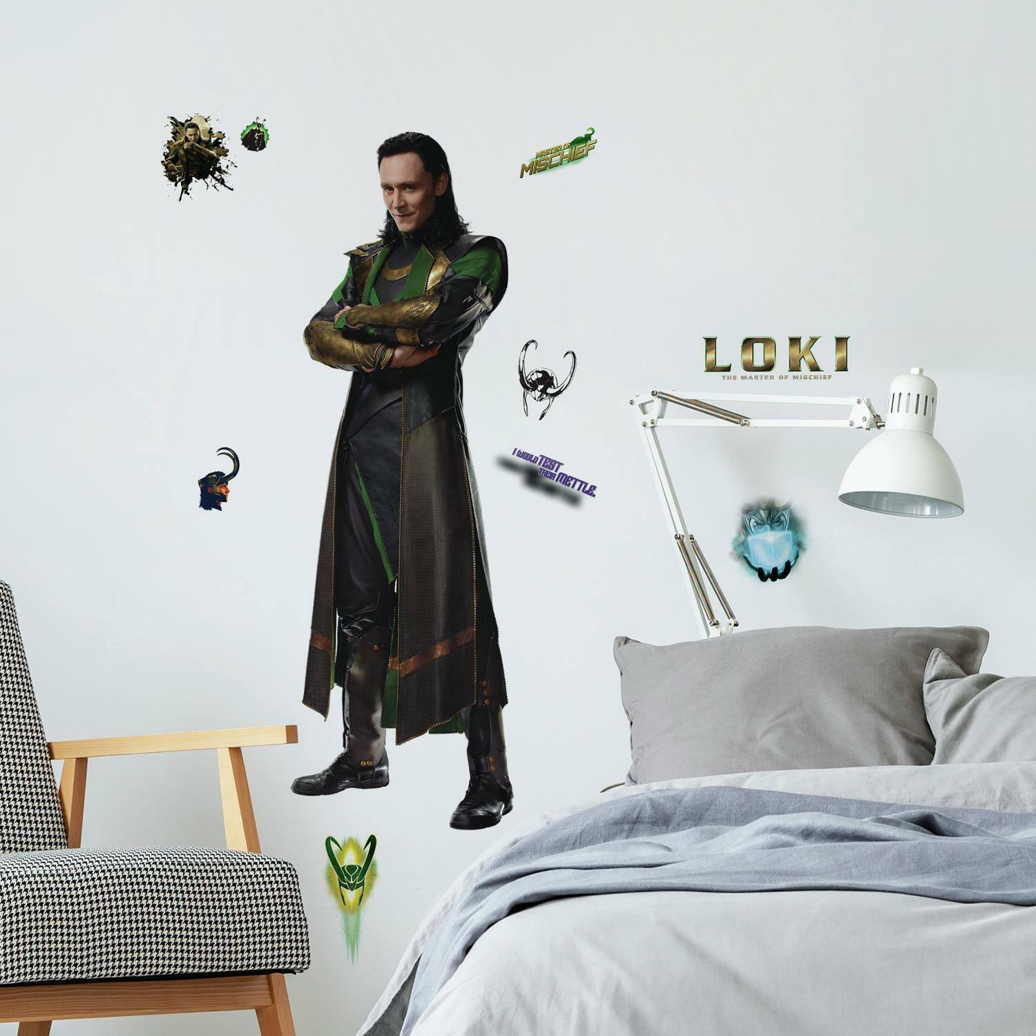 RoomMates Marvel Loki Peel &#x26; Stick Giant Wall Decal