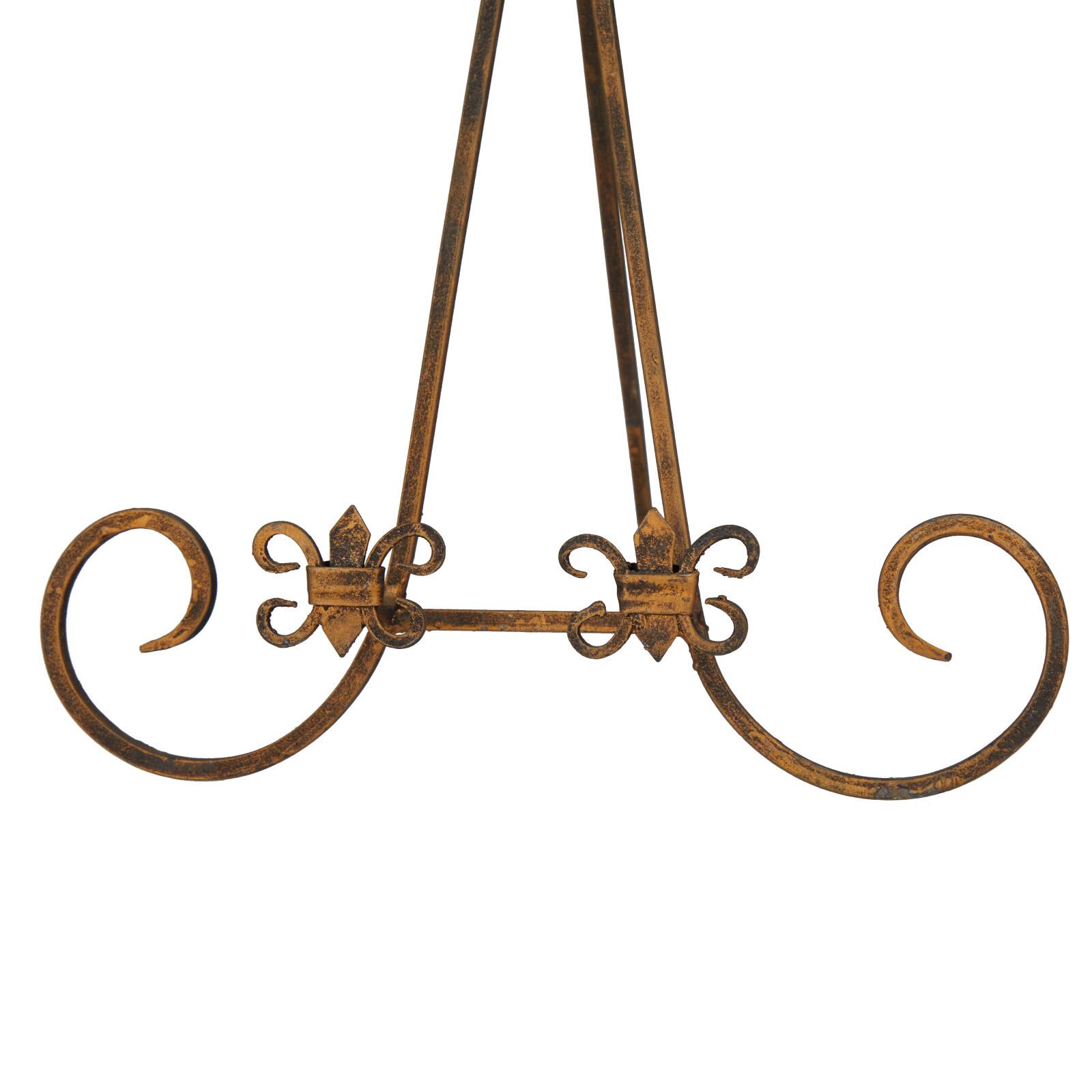 Gold Metal Traditional Easel, 12" x 11" x 15"