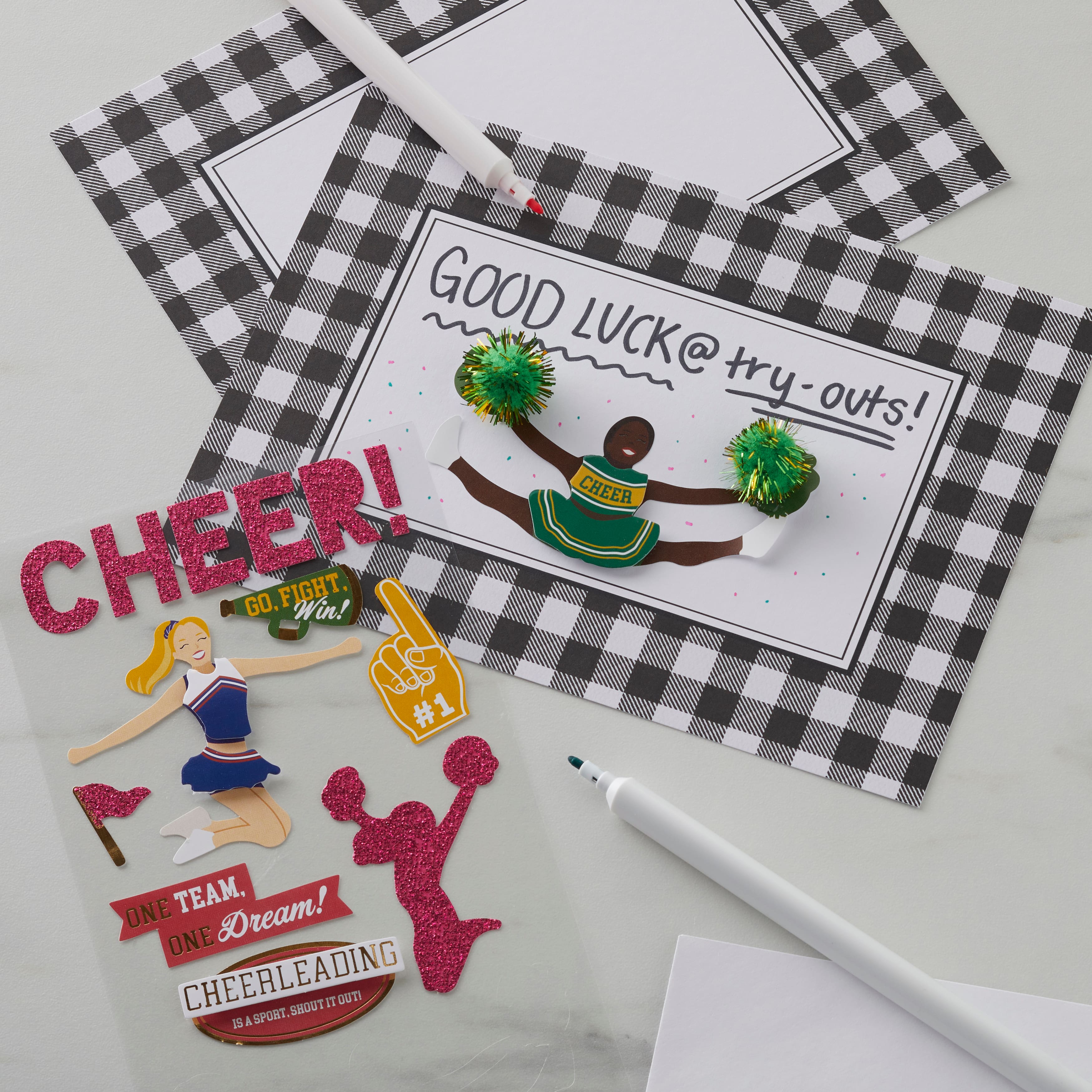 Cheerleading Dimensional Stickers by Recollections&#x2122;