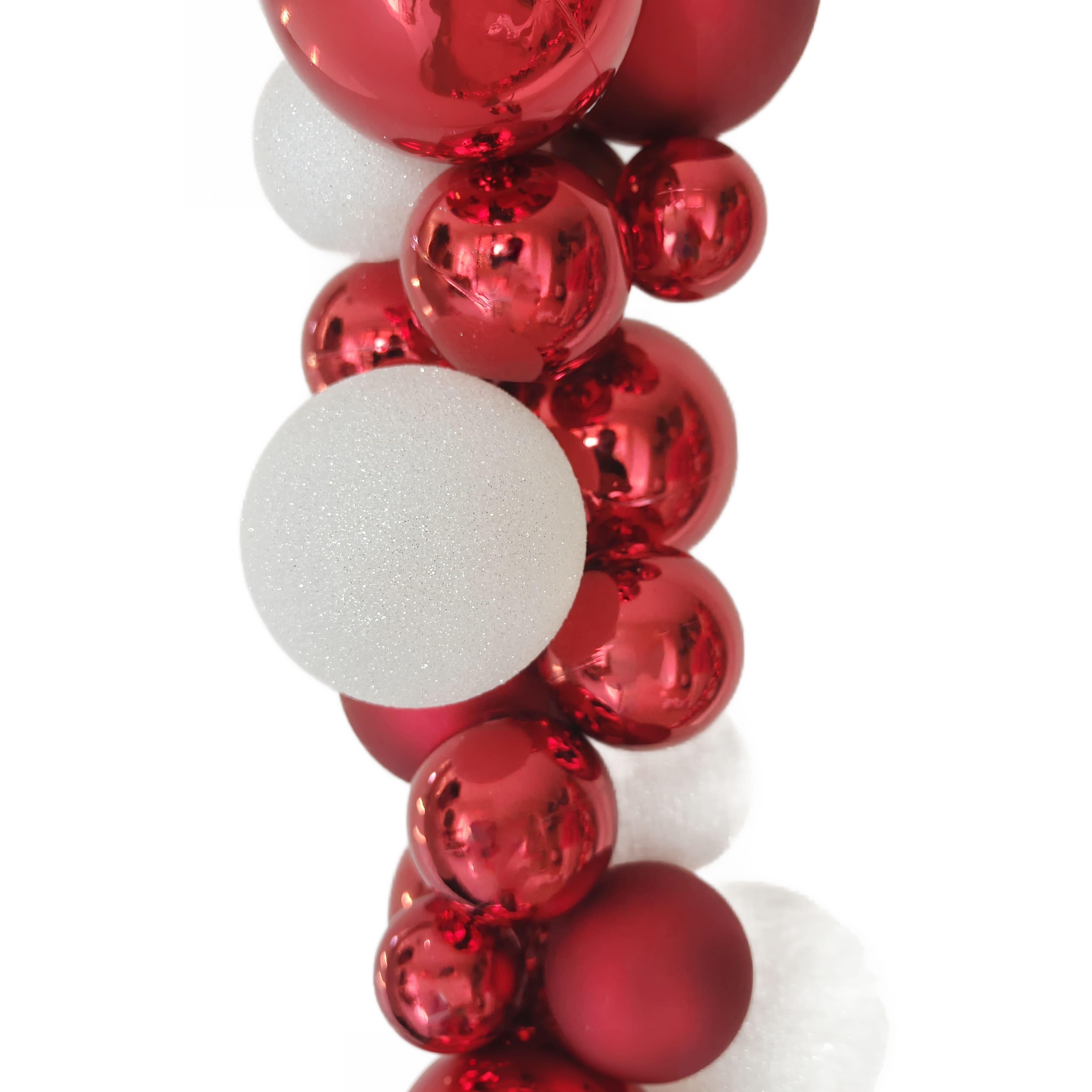 6ft. Red &#x26; White Ball Garland by Ashland&#xAE;