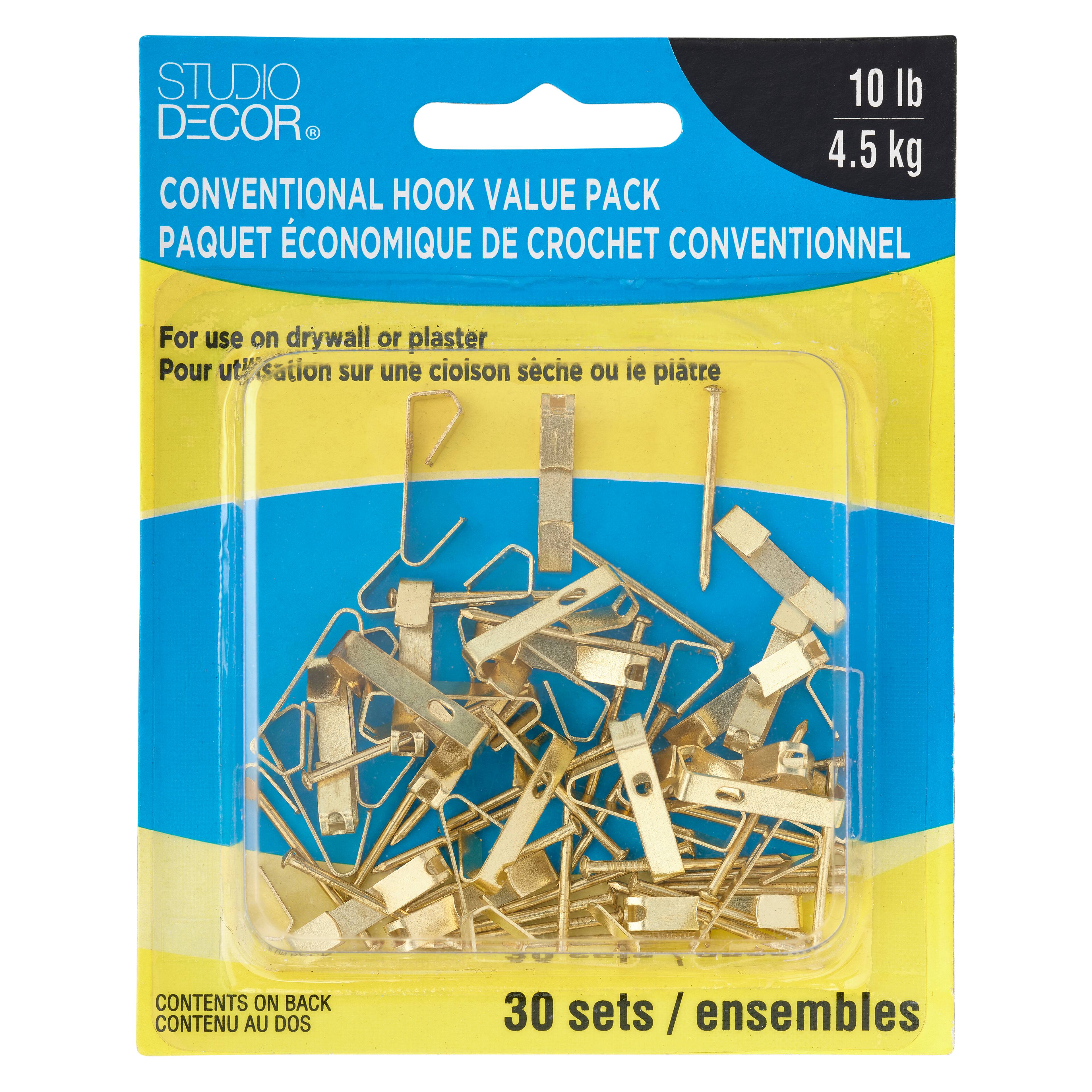 12 Packs: 30 ct. (360 total) Conventional Hook Value Pack by Studio Décor®